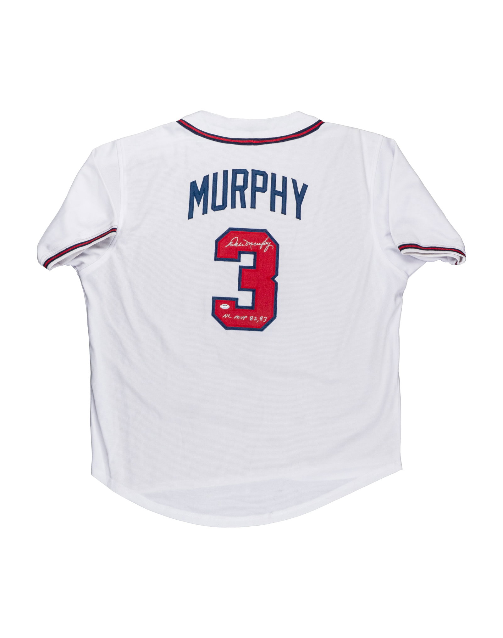 Alex Wennberg NHL Columbus Blue Jacket Signed Jersey: Dale Murphy MLB Atlanta Braves chandail signé Chandail sans étiquette, COA Schwartz sports Rapport de condition: État neuf, odeur de cigarette ------------- Alex Wennberg NHL Columbus