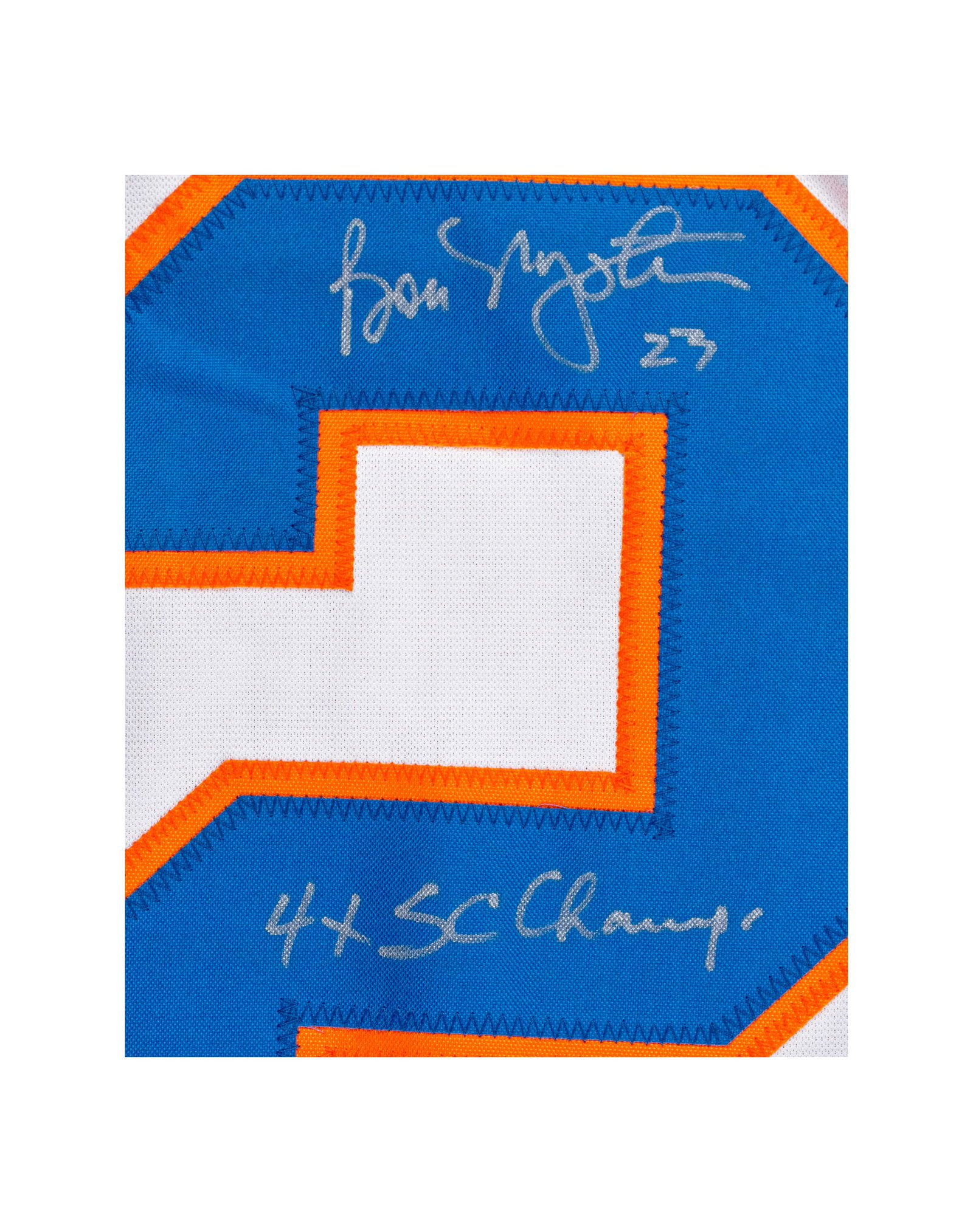 Autographed jersey of NHL hockey player Bob Nystrom - XXe siècle - 2