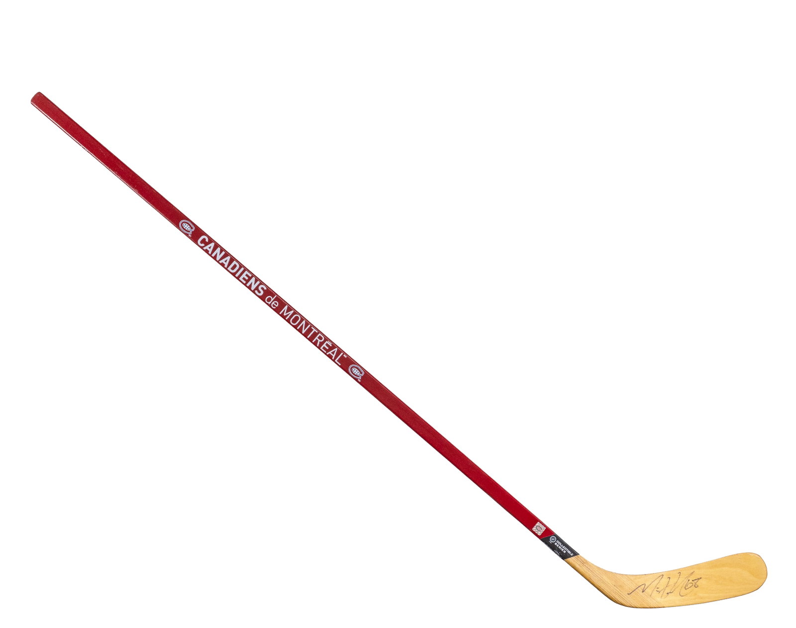 Hockey stick signed by Canadiens Mike Hoffman, Canadiens (1 of 3)