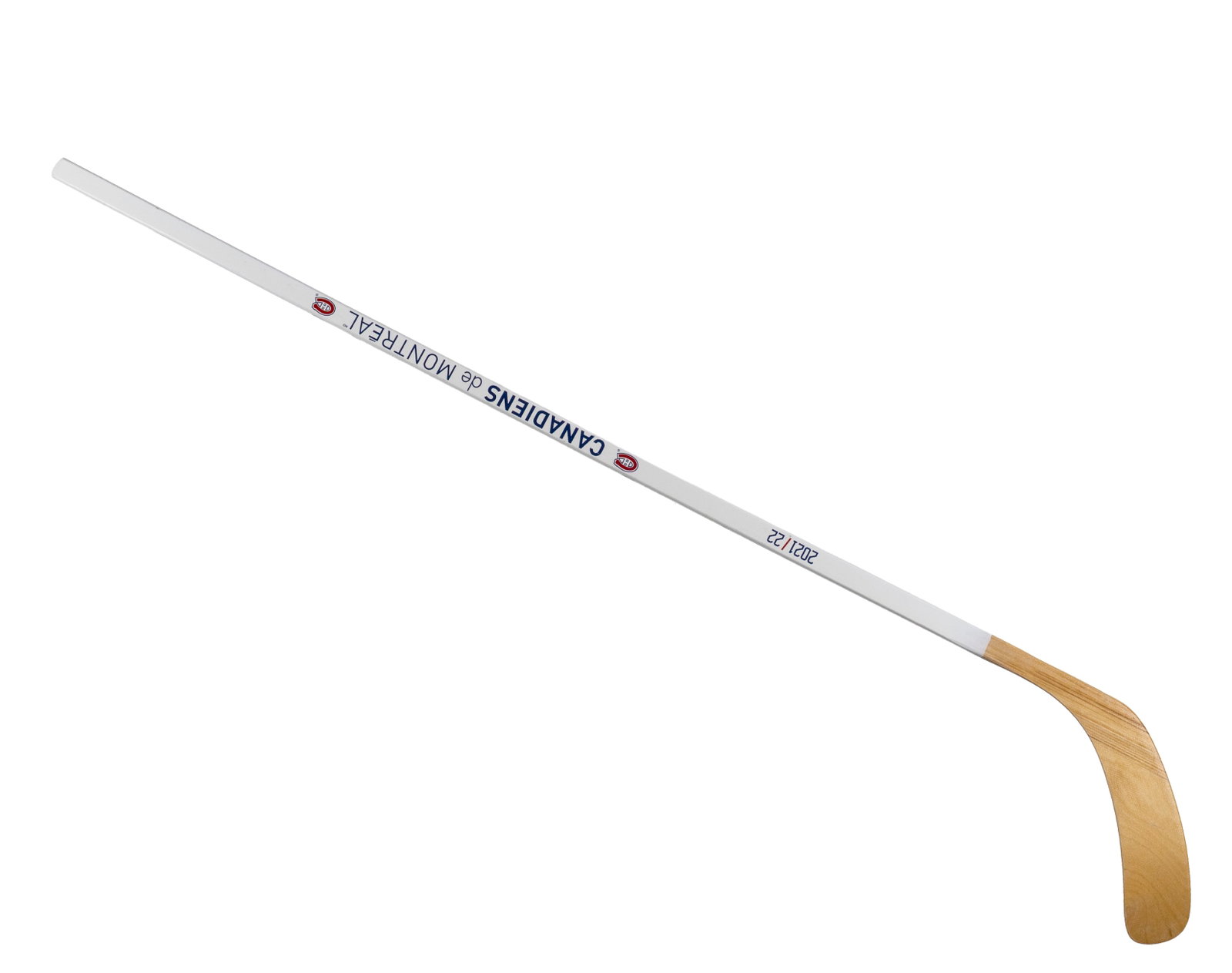 Hockey stick signed by players from the 2021–2022 Canadiens team. - 2021-22 - 2