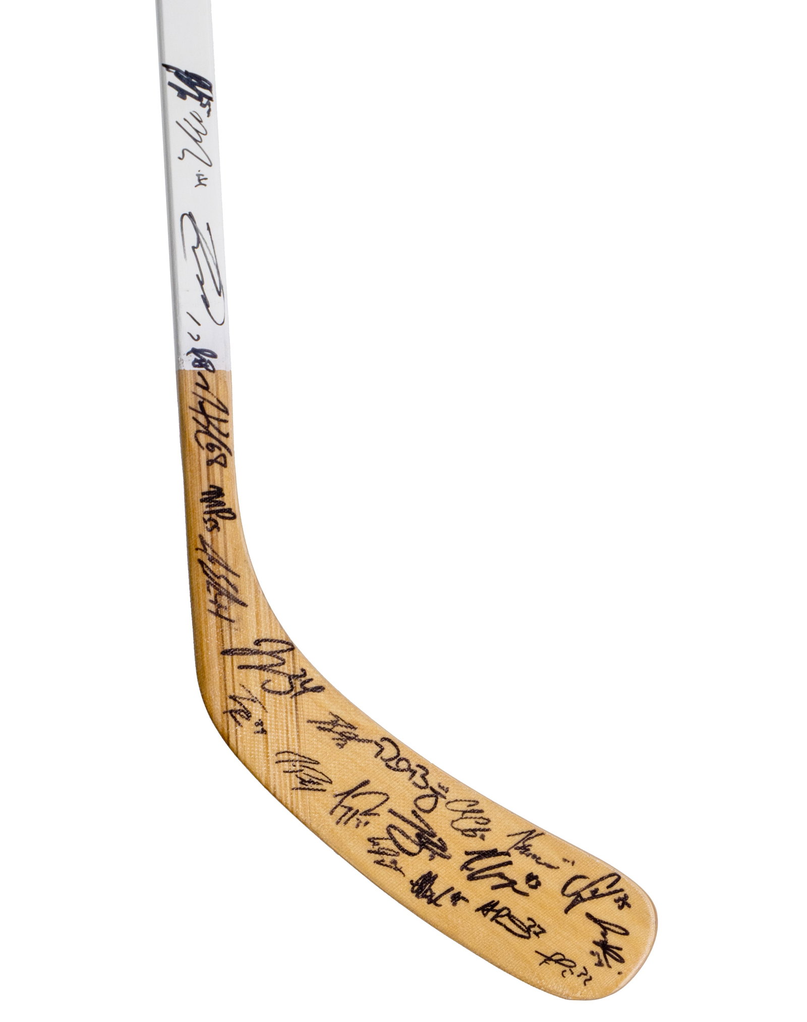 Hockey stick signed by players from the 2021–2022 Canadiens team. - 2021-22 - 3