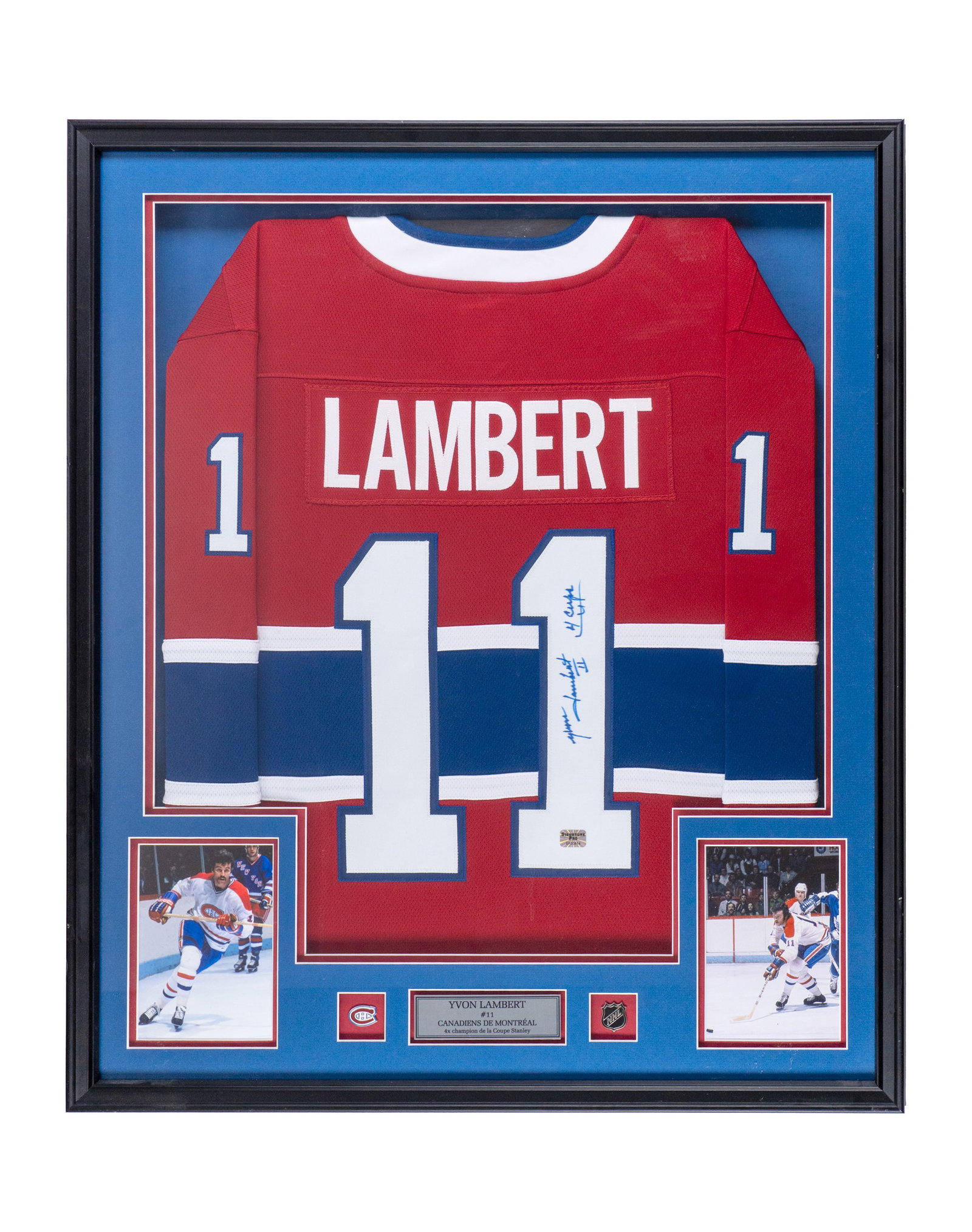 Autographed Canadiens jersey, Yvon Lambert (1 of 6)