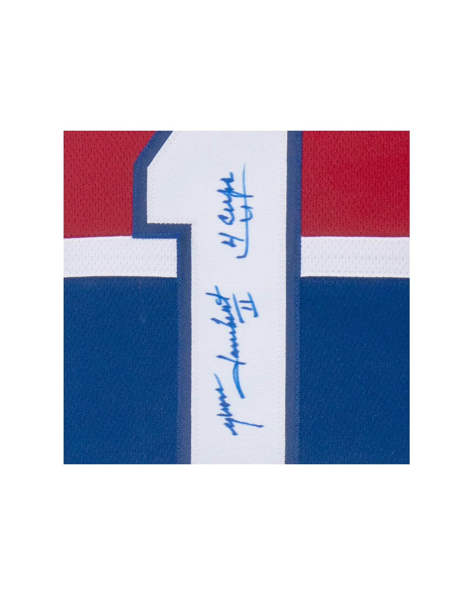 Autographed Canadiens jersey, Yvon Lambert - 5