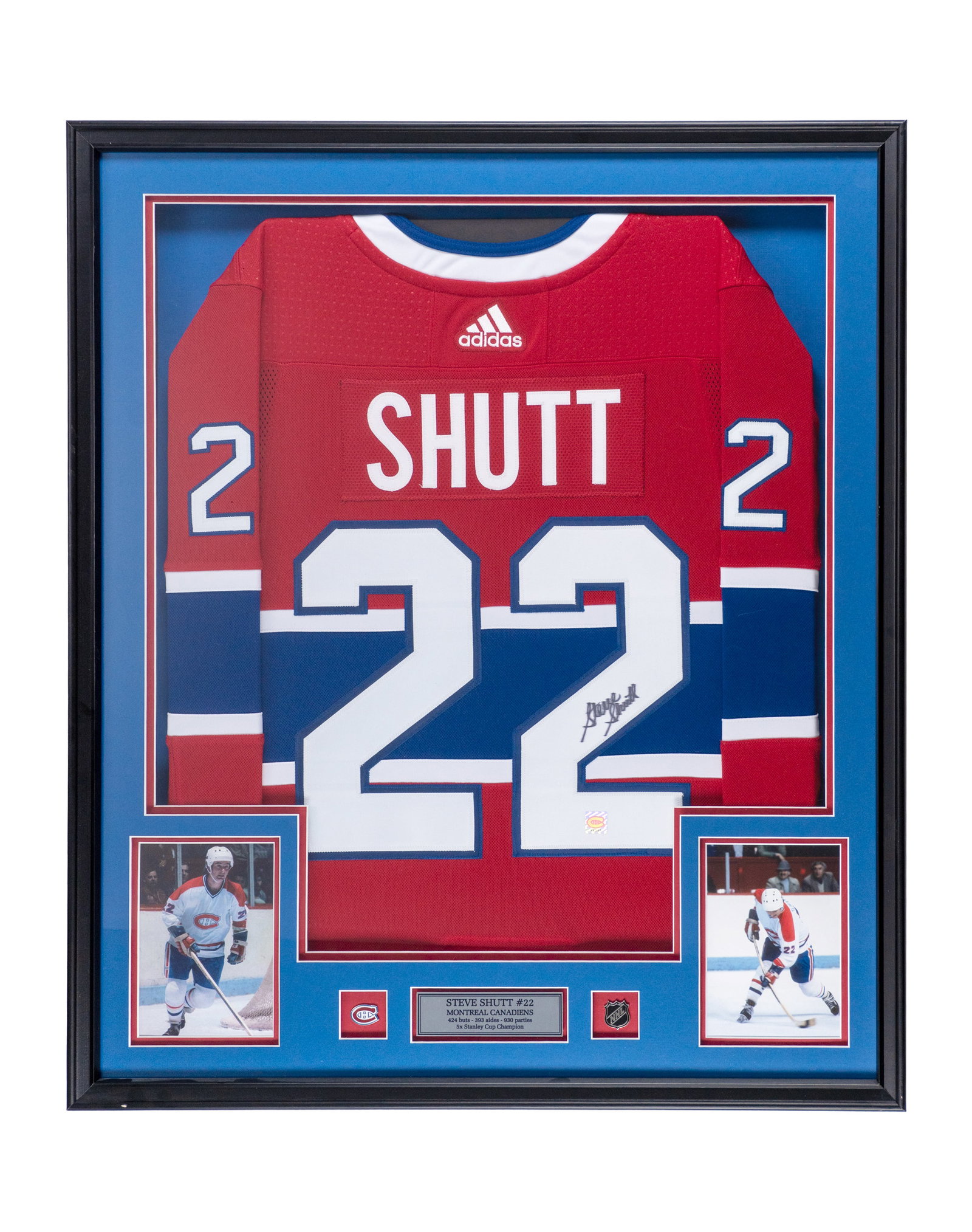 Autographed Canadiens jersey, Steve Shutt - 4