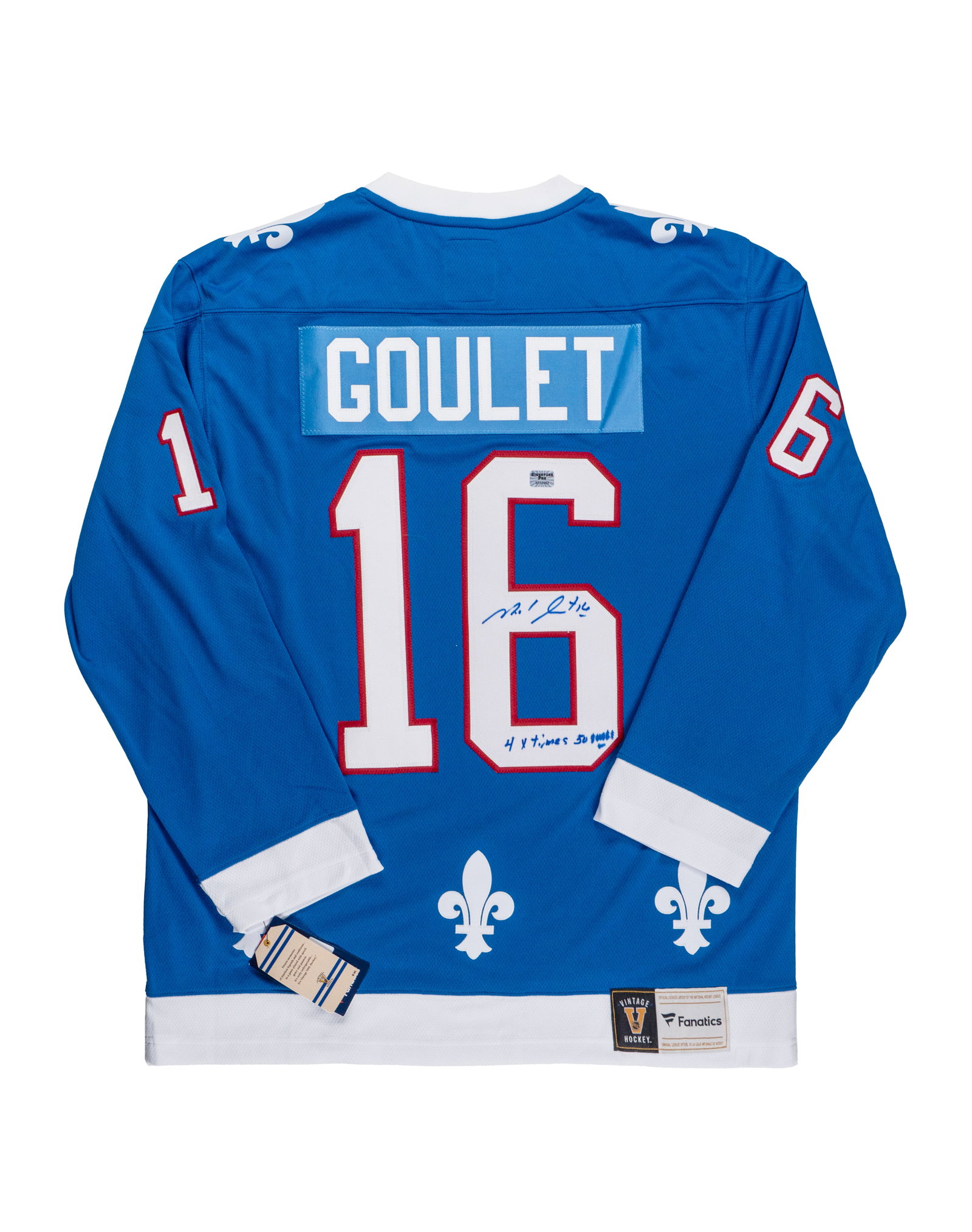 Autographed jersey, Patrick Goulet, Quebec Nordiques - 5