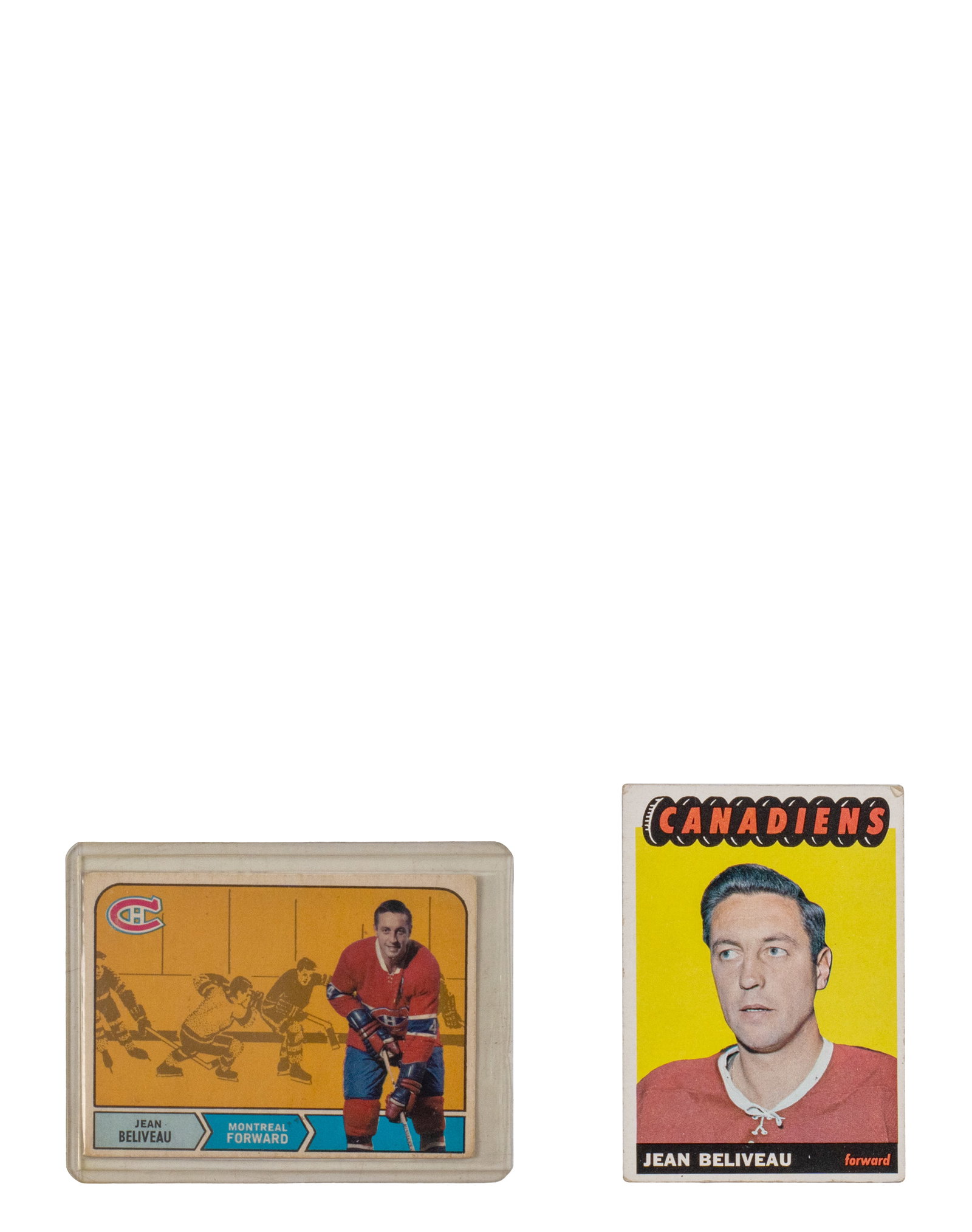 O-Pee-Chee Topps - 2 Jean Béliveau cards (1 of 4)