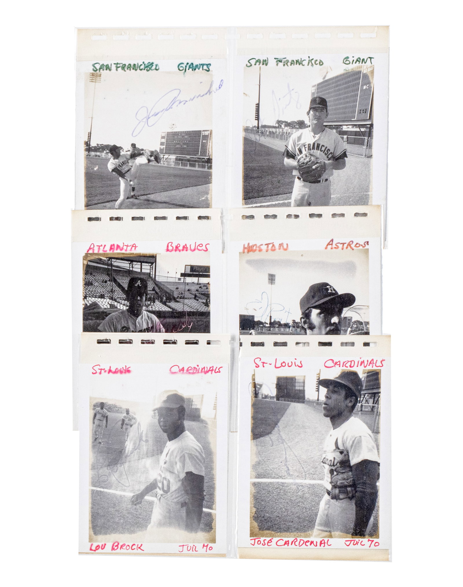 Collection of signed photos of Major League Baseball players - 1970 - 3