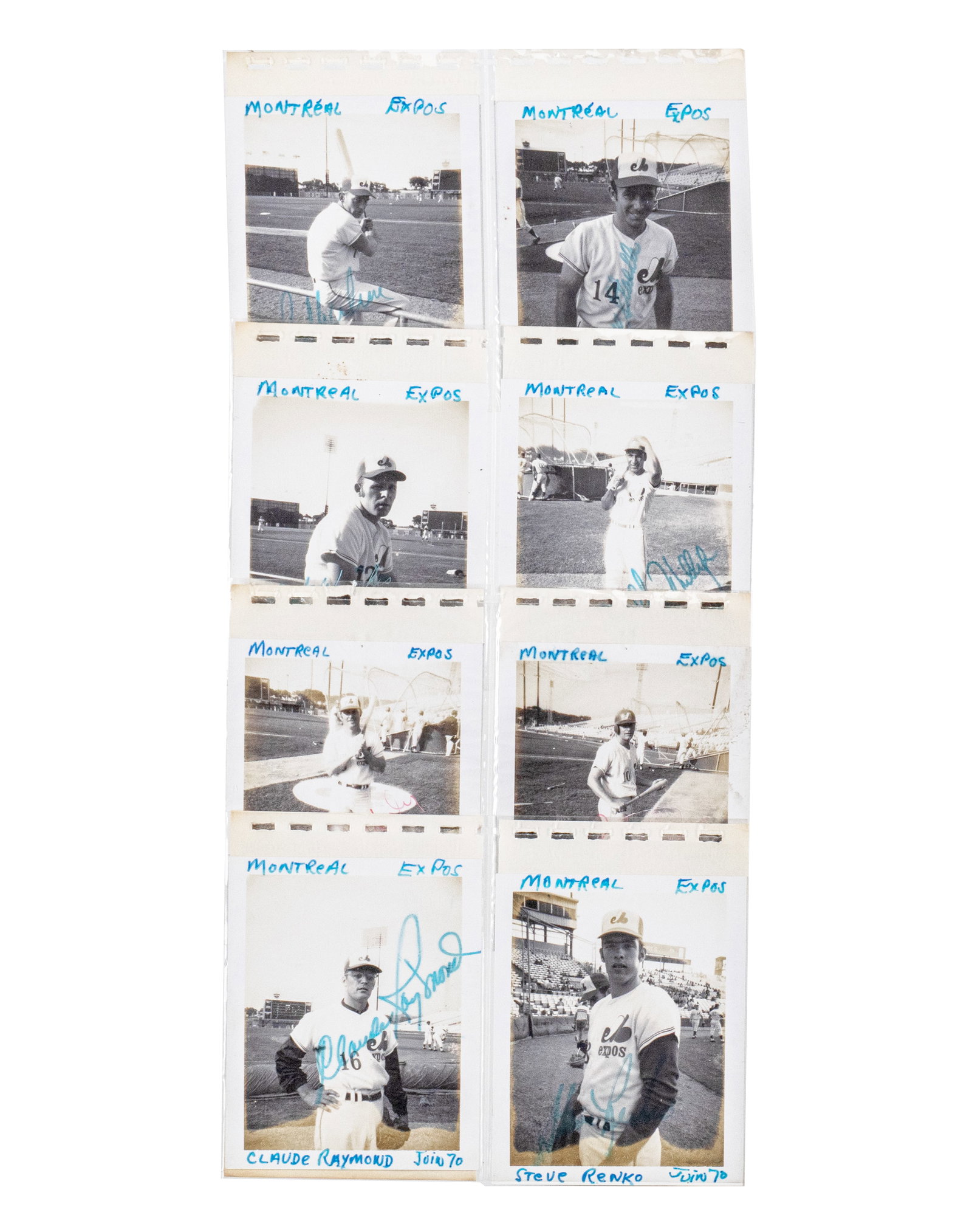 Collection of signed Montreal Expos photos - 1970 - 2