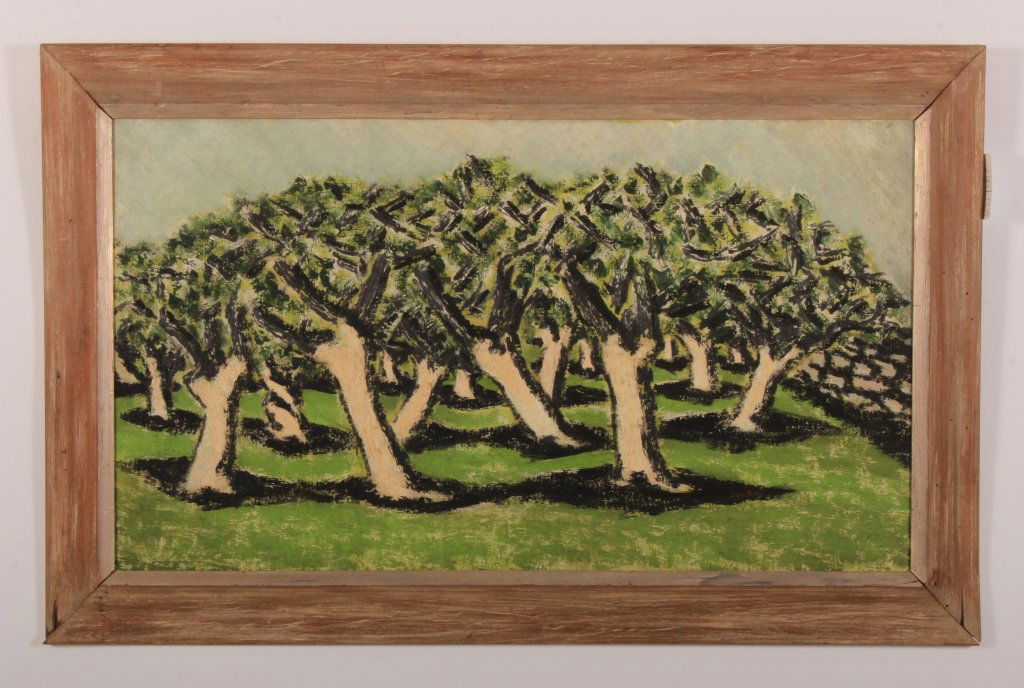 Ben Zion (1897-1987) "Orchard"1951 O/C (1 of 7)