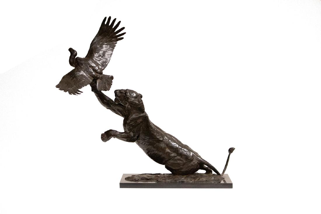 Robert Glen (b. 1940) - Lioness and Vulture (1 of 6)