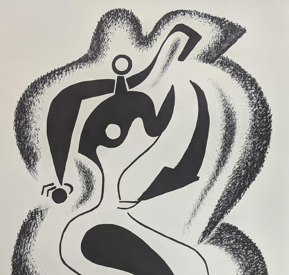 Alexander Archipenko - 2 Lithographs: Lot #54 Alexander Archipenko Ukranian/American, (1887-1964) 2 Lithographs lithographs on rives paper both signed, one inscribed in pen inscribed sheet: 30 x 22 inches sheet 2: 25 1/2 x 19 3/4 inches<