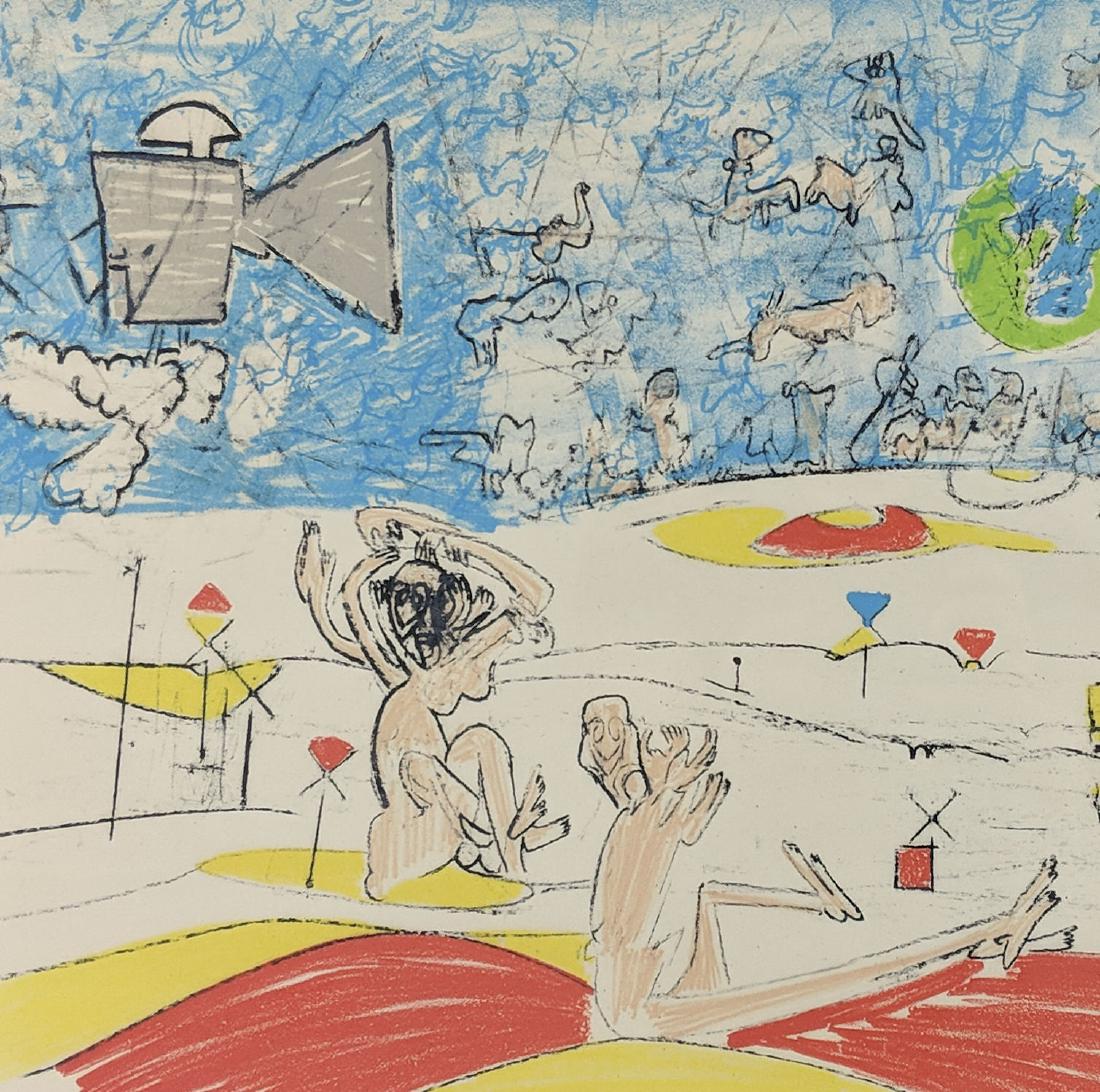 Roberto Matta - 3 from Fog, Smog and Demagogue: Lot #63 Roberto Matta Chilean, (1911-2002) 3 from Fog, Smog and Demagogue including Free Youth (1971) lithographs signed lower right numbered 57/100 image: 18 1/2 x 24 3/4 inches each frame: 20 1/