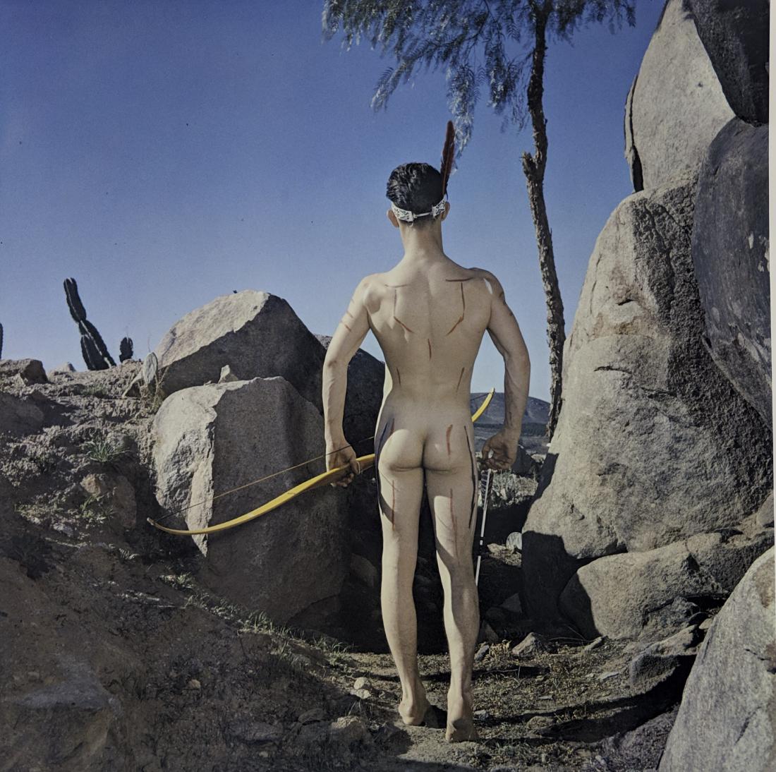 Bruce of Los Angeles - Johnny Nogar 1962 3 Big B+W: Lot #100 Bruce of Los Angeles American, (1909-1974) Johnny Nogar 1962 + 3 Big Black and White Prints stamped and signed verso color dye transfer print numbered 1/20 color image: 14 x 14 inches other