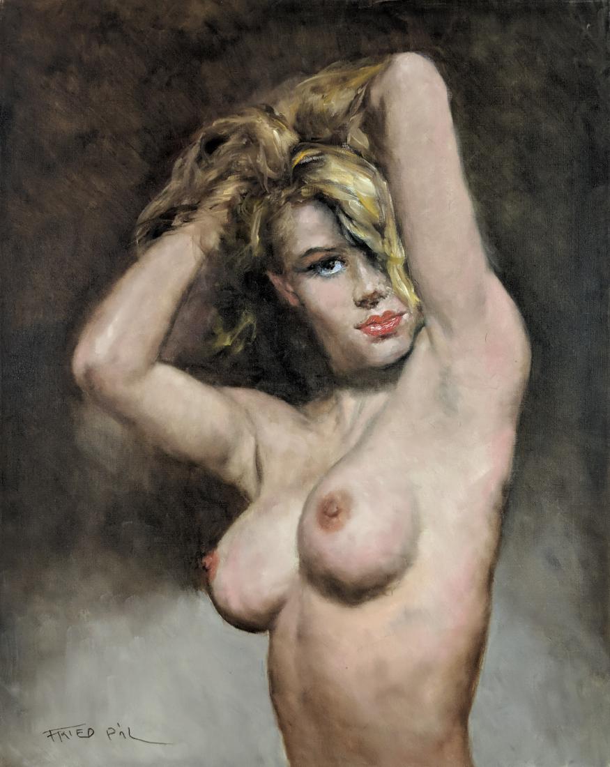 Pál Fried - Nude: Lot 36 Pál Fried American/Hungarian (1893-1976) Nude oil on canvas signed lower left and Arnot Gallery number verso 30 x 24 inches $800-1200 Condition: very good Provenance: