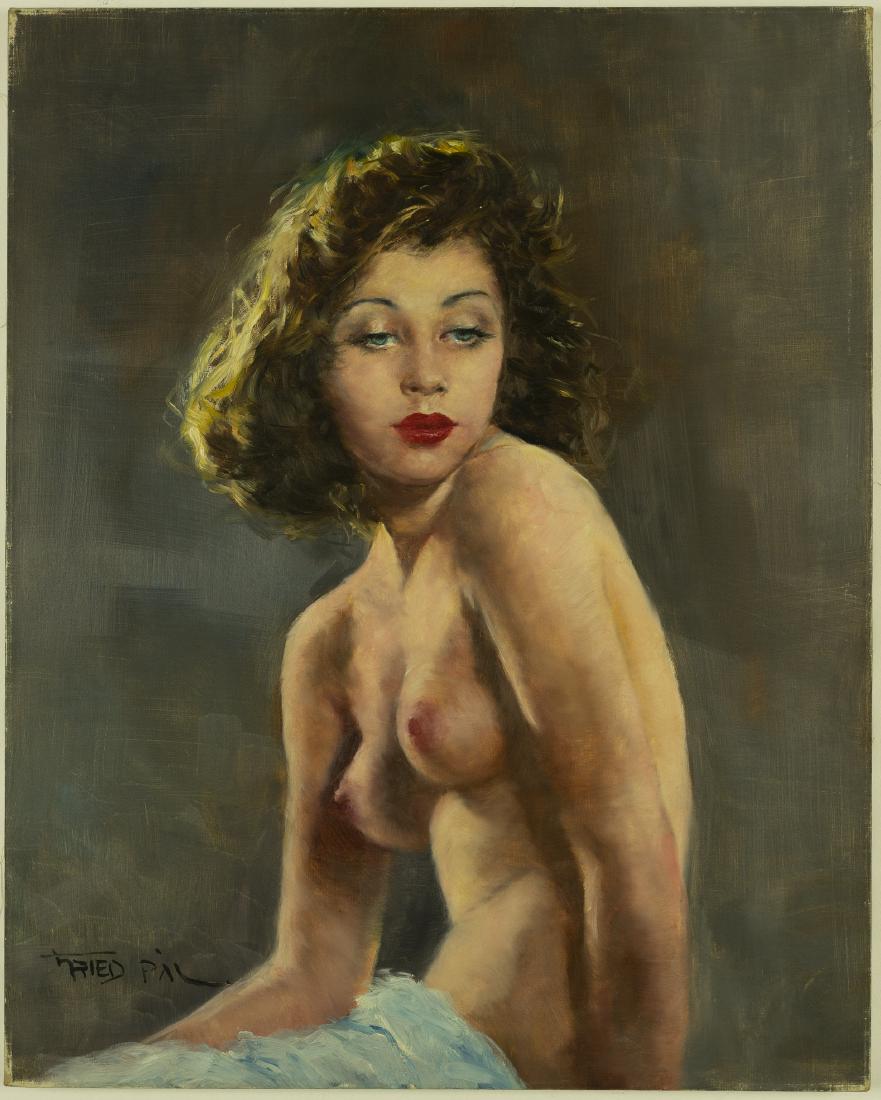 Pál Fried - Violetta: Lot 41 Pál Fried American/Hungarian (1893-1976) Violetta oil on canvas signed lower left and Arnot Gallery number verso 30 x 24 inches $800-1200 Condition: very good Provenance: H