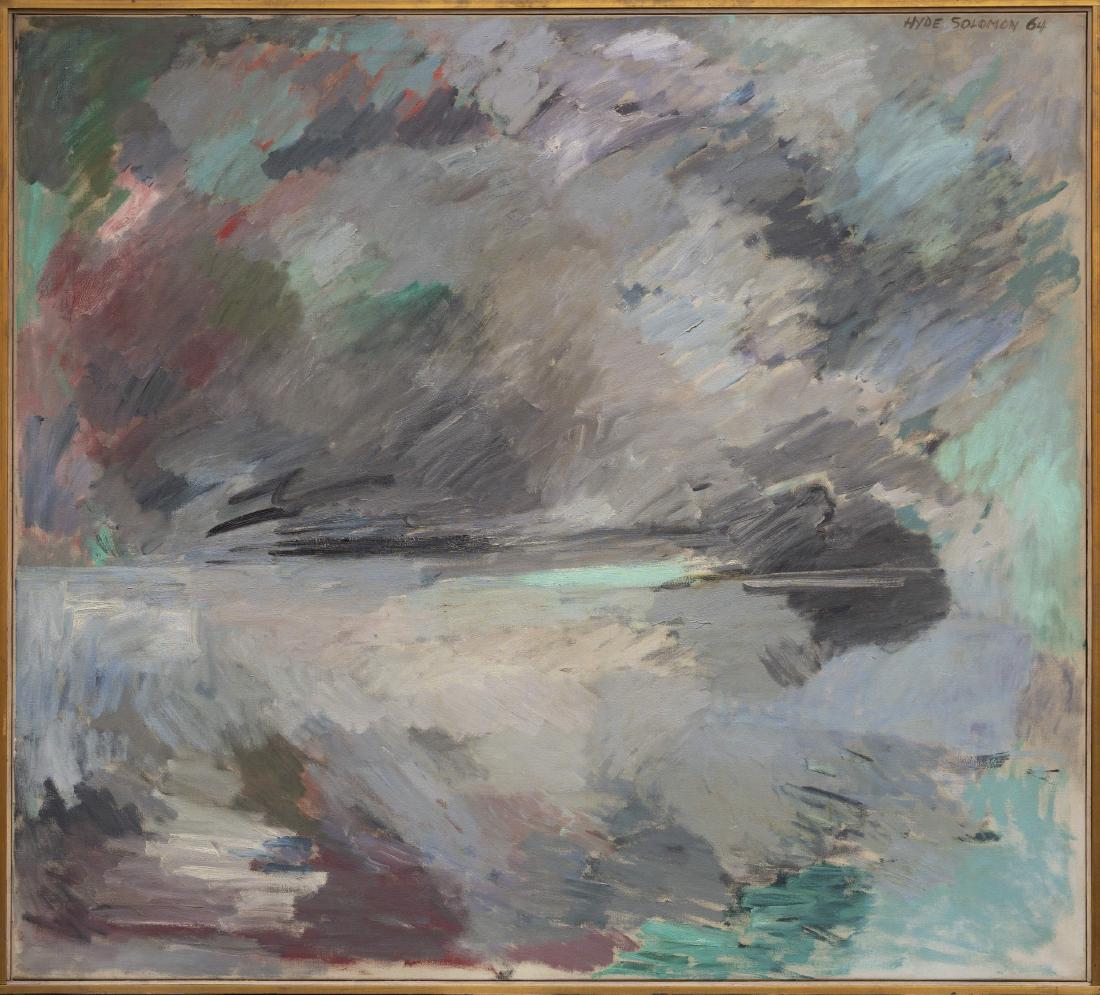 Hyde Solomon - Lake Country (#6) (1964): Lot 58 Hyde Solomon American (1911-1982) Lake Country (#6) (1964) oil on canvas signed and dated upper right 56 x 60 inches $2000-4000 Condition: excellent Provenance: The Carrington Colle