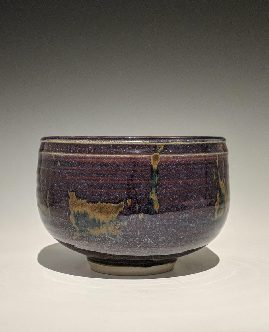 Otto and Vivika Heino - Bowl: Lot 114 Otto and Vivika Heino - Bowl American (20th century) Bowl (1991) white clay body purple glaze signed on bottom 4 1/4 x 6 inches Provenance: from the Collection of Arthur & Lillian Weiss, Littl