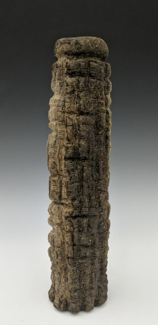 Rob Sieminski - Vase: Lot 168 Rob Sieminski - Vase American (b.1953) Vase wood fired stoneware artist stamp on bottom 12 1/2 x 3 inches Provenance: from the Collection of Arthur & Lillian Weiss, Little Deer Isle, Maine