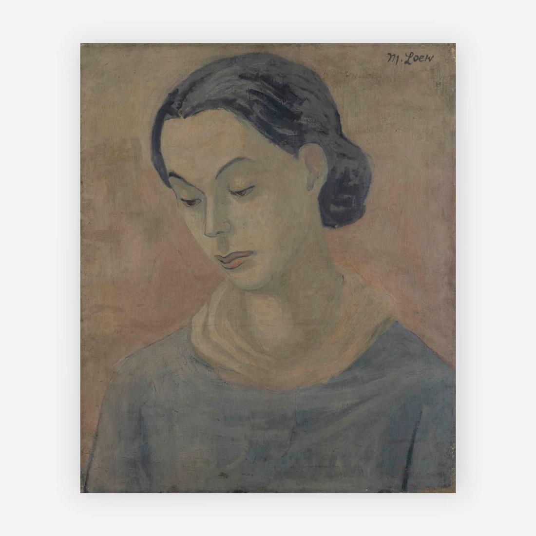 Michael Loew - Beverly: Lot 63 Michael Loew American (1907-1985) Beverly (1936) oil on canvas signed upper right 24 x 20 inches Provenance: from a private collection, by descent from the artist's estate