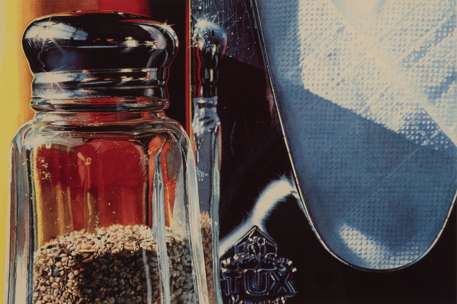 Ralph Goings - Tux: Lot 71 Ralph Goings American (1928-2016) Tux (2003) serigraph signed lower right numbered 75/95 lower left sight: 10 3 /4 x 16 inches frame: 18 1/2 x 22 inches Provenance: From a Private Pennsylvania