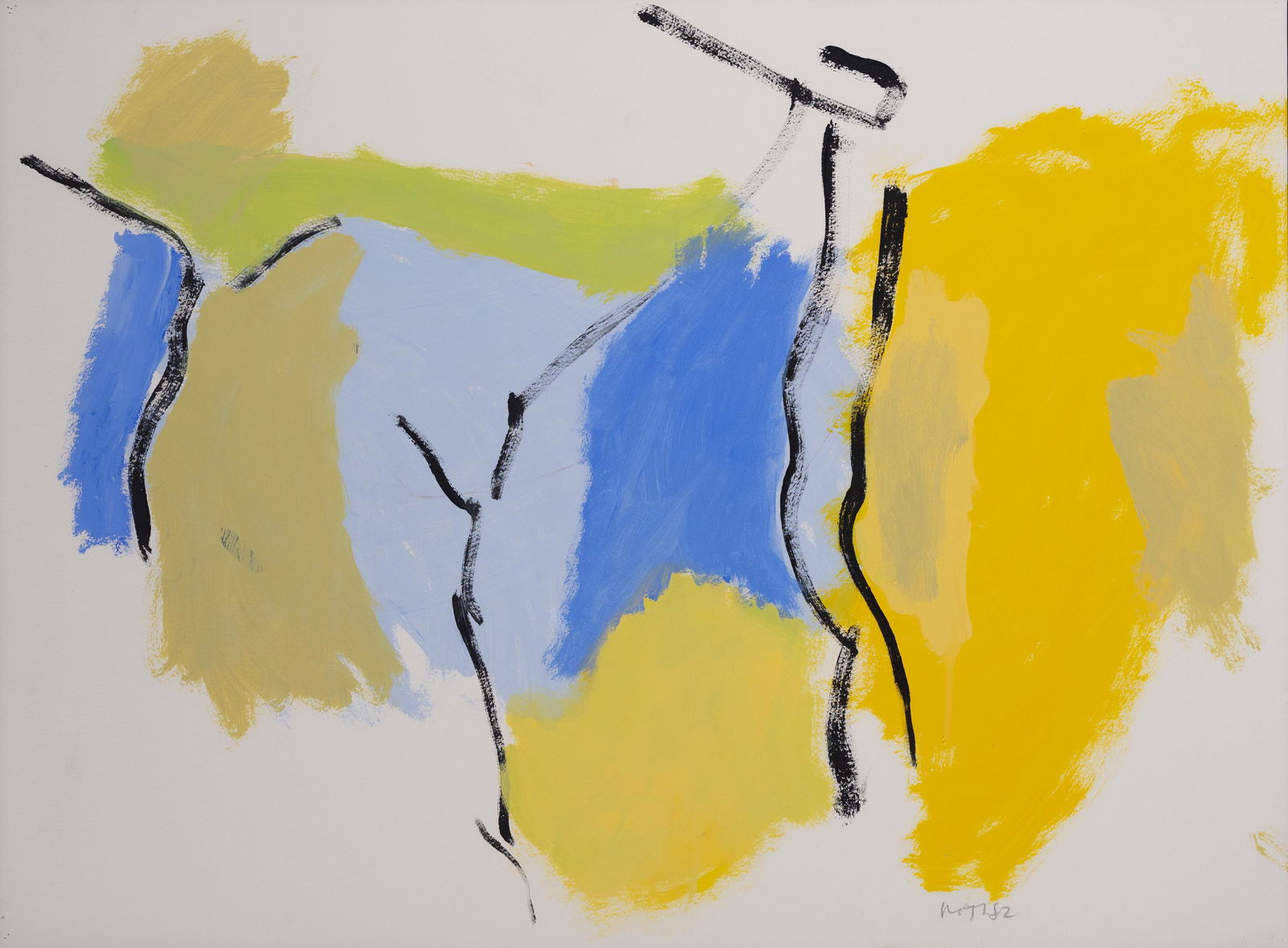 Jack Roth - Untitled (V): Lot 41 Jack Roth American (1927-2004) Untitled (V) (1982) acrylic on paper signed bottom left 22 1/2 x 30 1/2 inches Provenance: from the collection of a New York gallerist