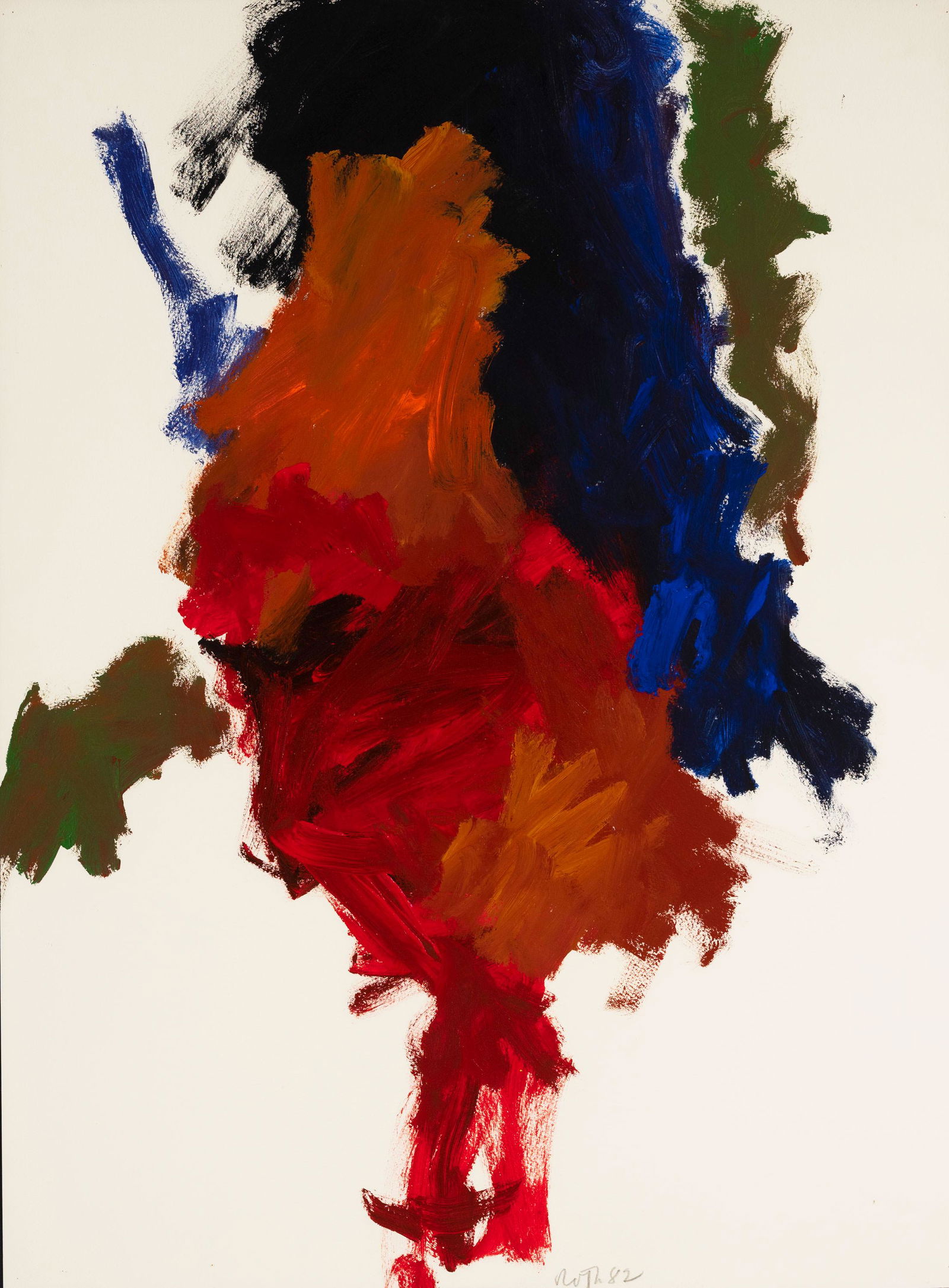 Jack Roth - Untitled (VI): Lot 42 Jack Roth American (1927-2004) Untitled (VI) (1982) acrylic on paper signed and dated bottom 30 1/2 x 22 1/2 inches Provenance: from the collection of a New York gallerist