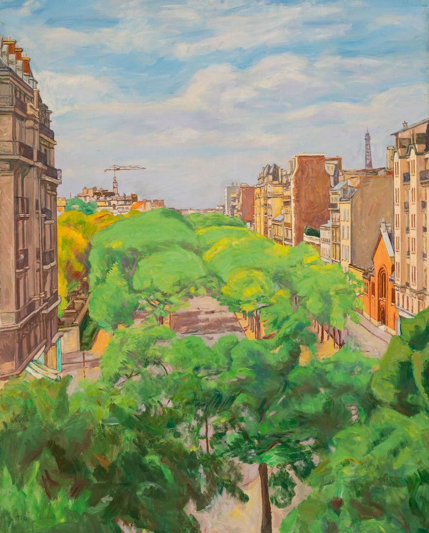 Simon Mondzain - Boulevard Edgar Quinet: Lot 1 Simon Mondzain French (1890 - 1979) Boulevard Edgar Quinet (1961) oil on canvas signed lower left 31 1/2 x 25 1/2 inches Provenance: from the estate of an important Austrian-American art dealer'