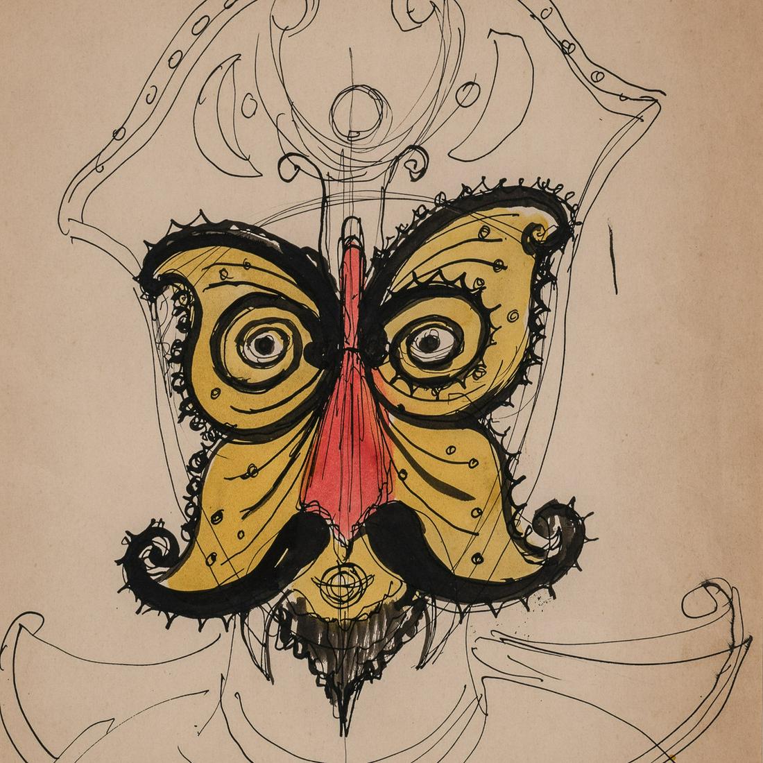 Eugene Berman - La Serva Padova: Lot 154 Eugene Berman American/Russian (1899-1972) La Serva Padova (1952) ink and watercolor on paper signed lower center sight: 13 1/2 x 10 1/2 inches Provenance: Property from the Estate of an Impo