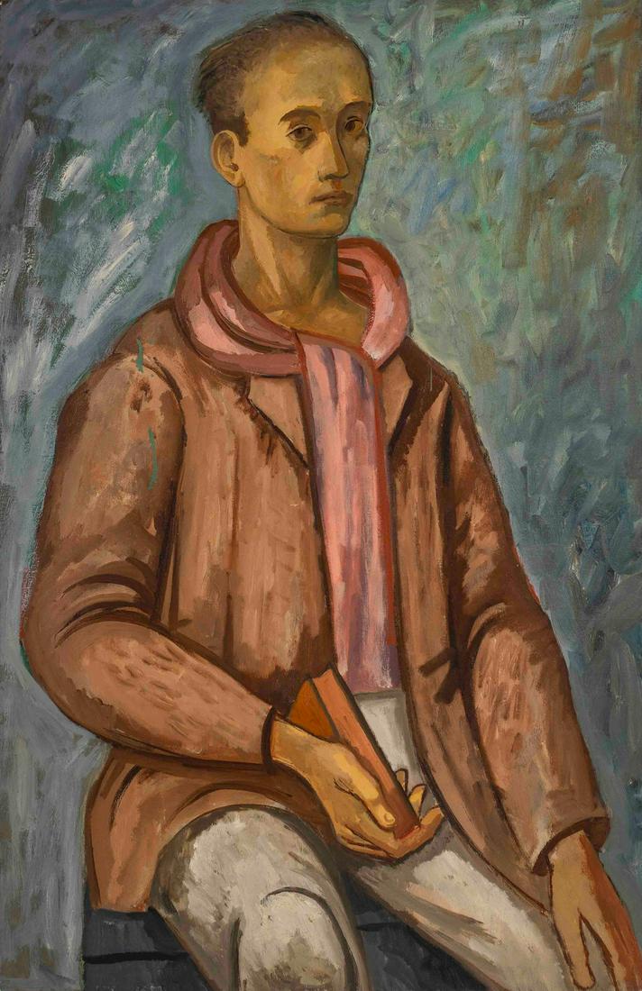 Michael Loew - Brother Irving: Lot 168 Michael Loew American (1907-1985) Brother Irving (1939) oil on canvas signed verso 43 x 34 inches Provenance: From a private collection, by descent from the artist's estate