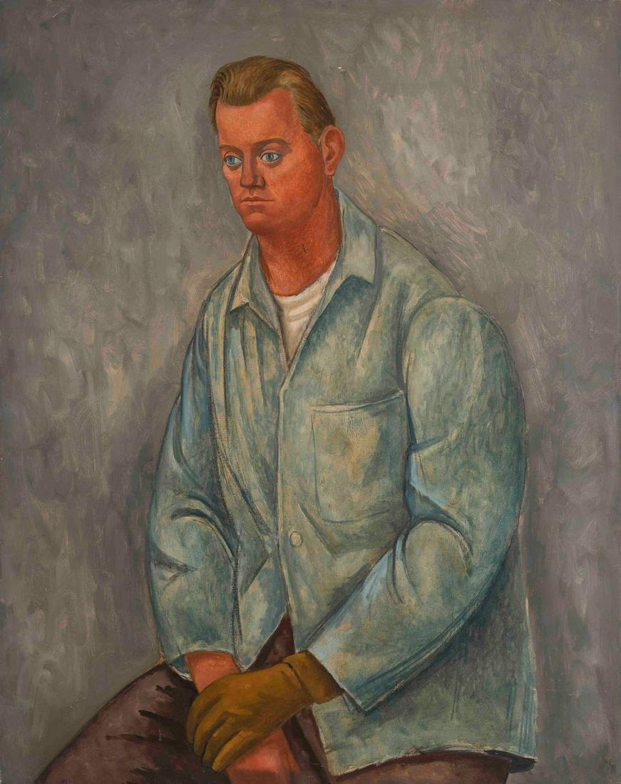 Michael Loew - Bart: Lot 169 Michael Loew American (1907-1985) Bart (1937) oil on canvas signed verso 25 x 30 inches Provenance: From a private collection, by descent from the artist's estate