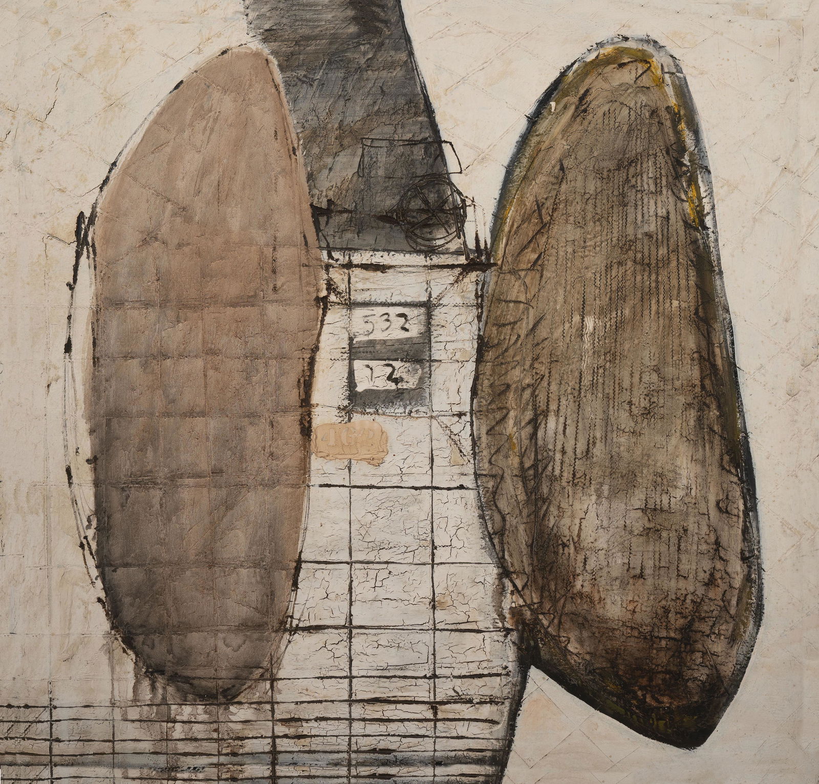 Jay Milder - Ferry Boat: Lot 30 Jay Milder American (b. 1934) Ferry Boat (1960) oil on canvas signed verso 49 x 49 inches Provenance: from the collection of Allan Stone Gallery