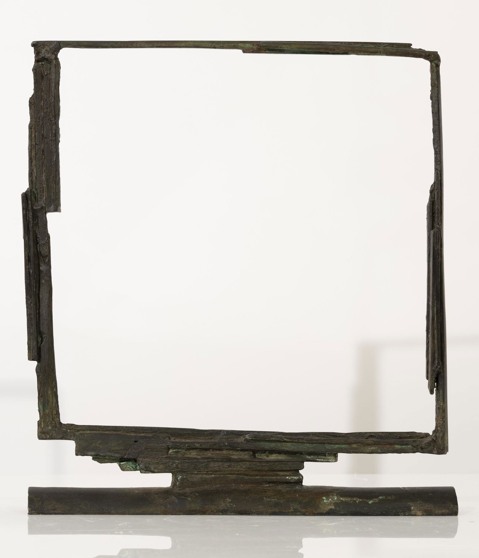Bruno Romeda - Untitled (Carré): Lot 77 Bruno Romeda Italian (1933-2017) Untitled (Carré) (1988) bronze incised signature, edition 3/6 12 3/4 x 11 1/2 x 1 1/2 inches Provenance: from a private New York collection