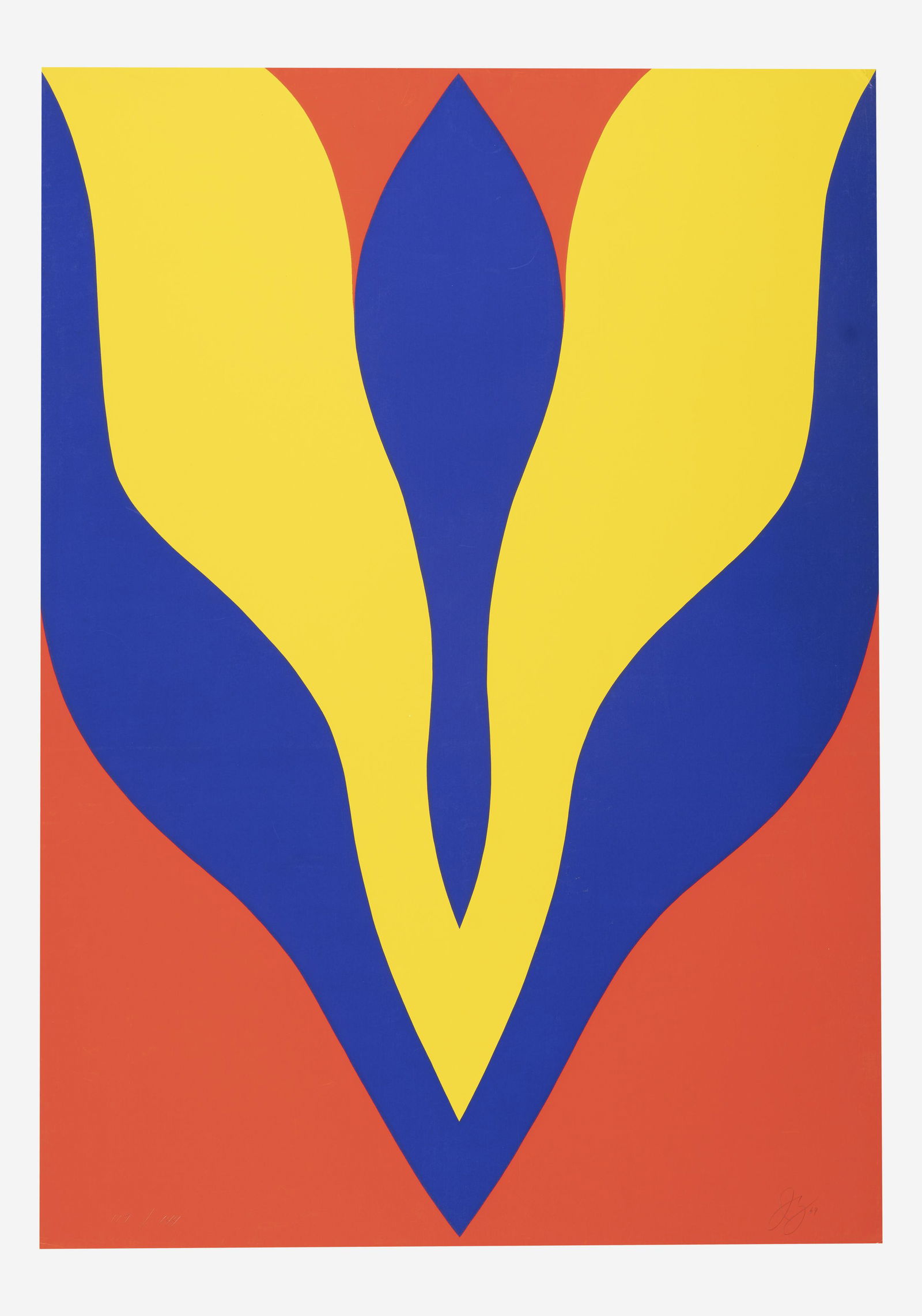 Jack Youngerman - The 50th Year, New School: Lot 297 Jack Youngerman American (1926-2020) The 50th Year, New School (1969) screenprint signed lower right, numbered 117/144 34 15/16 x 25 inches Provenance: from a private New York collection