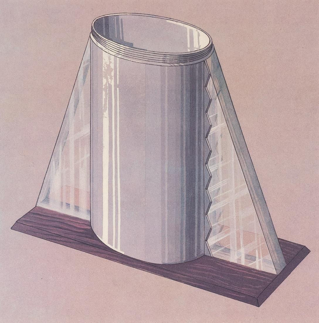 Jean Puiforcat - Untitled (study for vessel): Lot 298 Jean Puiforcat French (1897-1945) Untitled (study for vessel) screenprint signed lower right, numbered 575/1000 image: 13 x 11 1/2 inches Provenance: from a private New York collection
