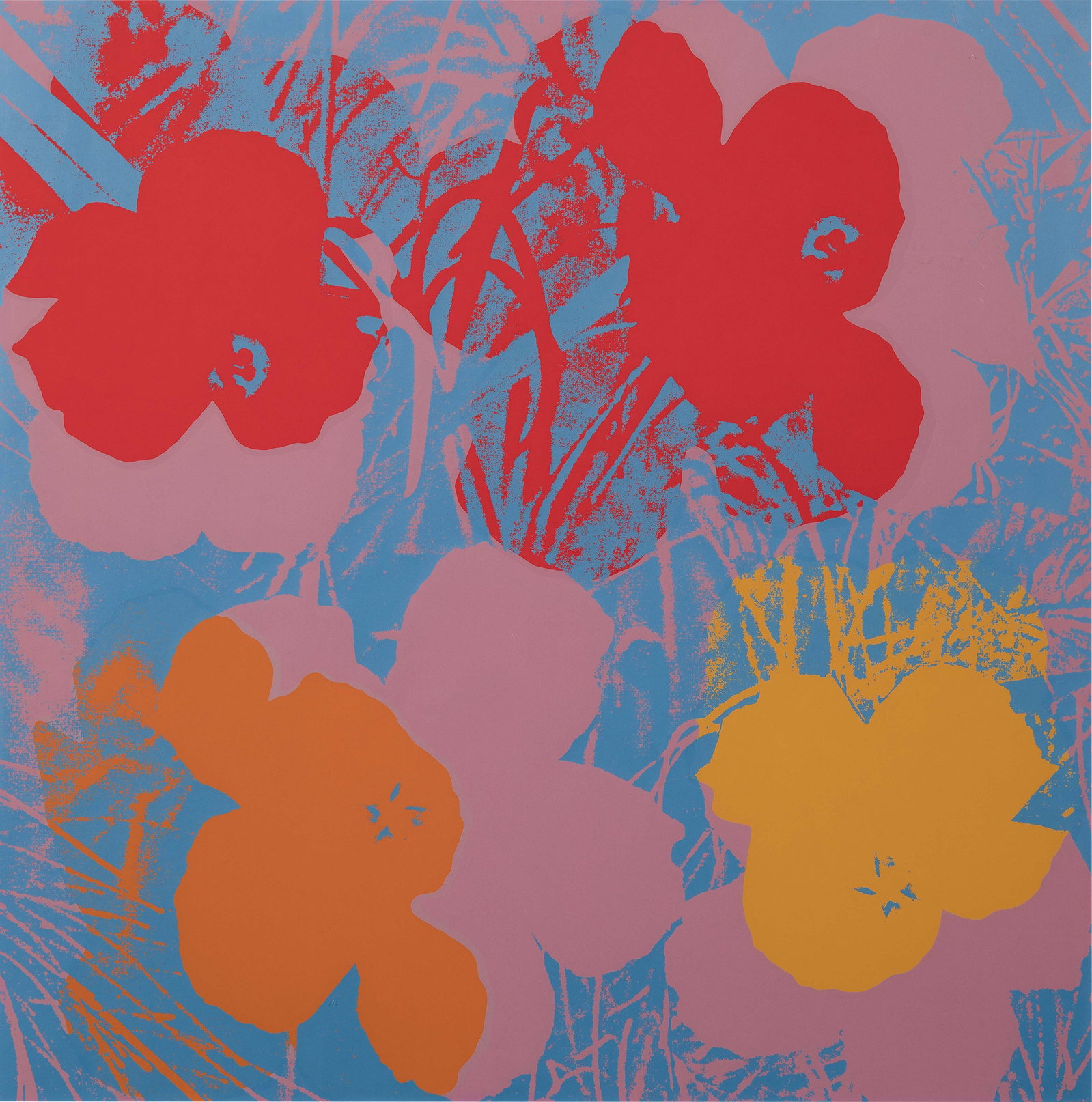 Andy Warhol - Flowers: Lot 312 Andy Warhol American (1928-1987) Flowers (c. 1970) screenprint on paper sight 26 1/2 x 26 1/2 inches Provenance: from a private Connecticut collection
