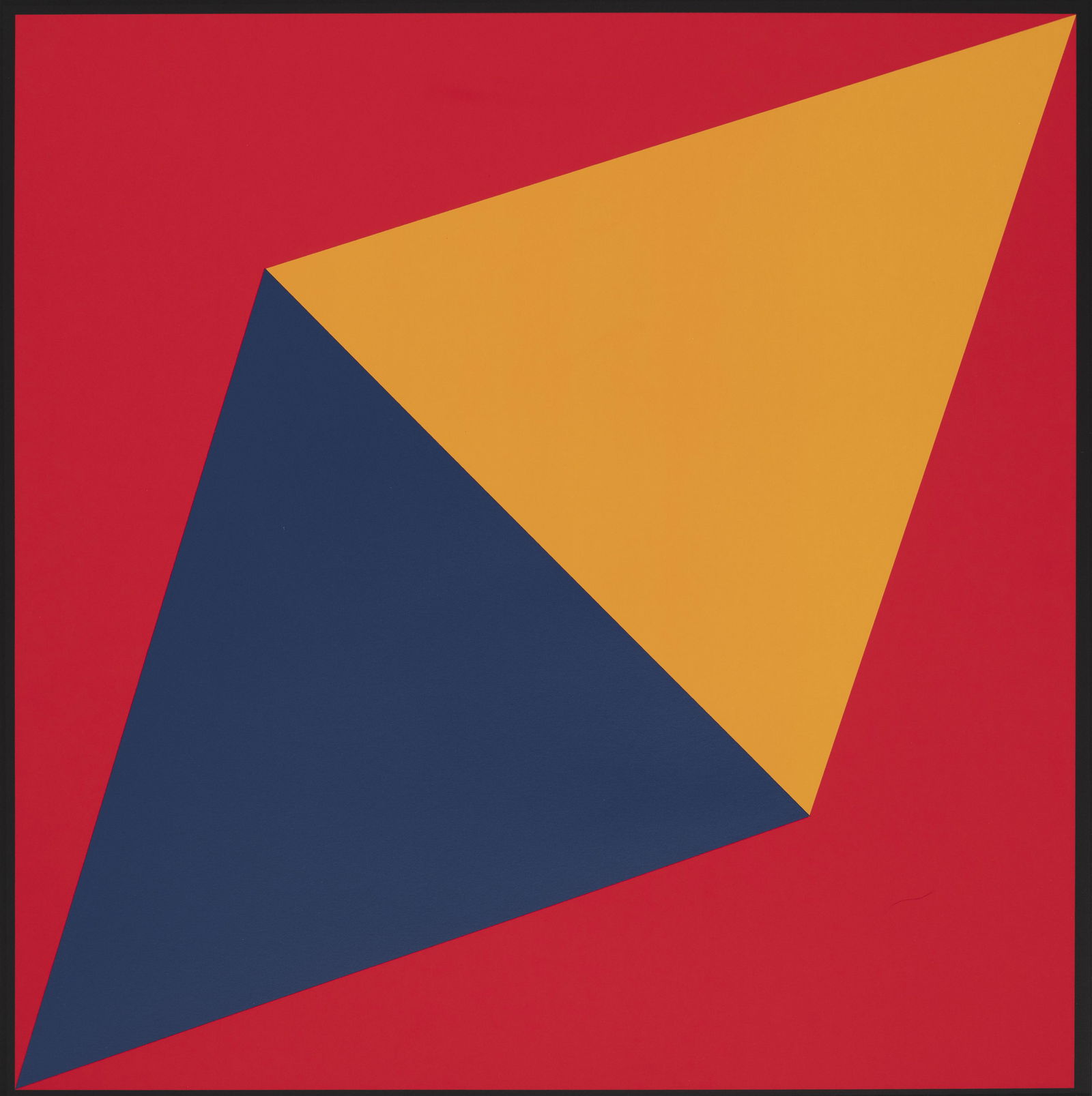 Charles Hinman - Orange Triangle: Lot 331 Charles Hinman American (b. 1932) Orange Triangle (2012) silkscreen on 290 gram Coventry Rag paper pencil signed, numbered 8/15 38 x 38 inches Provenance: From a New Jersey collection