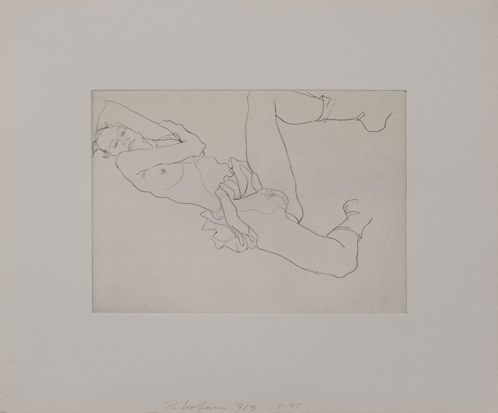 Robert Graham - Untitled: Lot 347 Robert Graham American (1938-2008) Untitled (1995) intaglio lithograph signed lower center, numbered 3/3 plate 7 1/8 x 10 1/8 inches Provenance: from a private Connecticut collection Gago