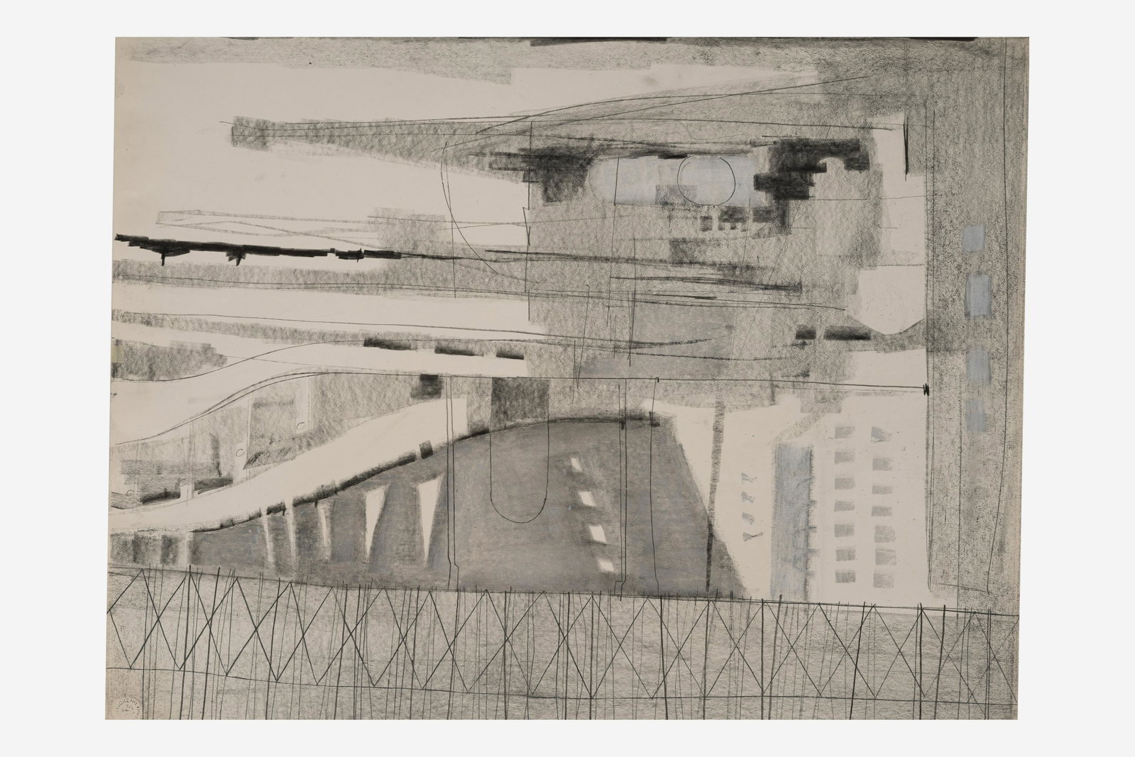 Benoît Gilsoul - Untitled: Lot 381 Benoît Gilsoul Belgian (1914-2000) Untitled graphite on paper 23 x 29 inches Provenance: From the estate of Benoît Gilsoul