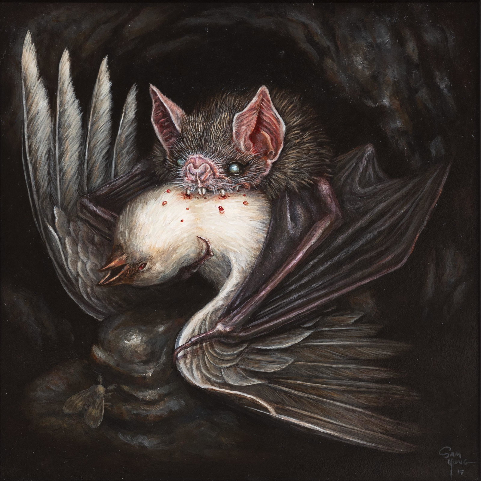 Sam Yong - Last Waltz: Lot 79 Sam Yong Australian (XX/XXI) Last Waltz (2017) acrylic on panel signed lower right 12 x 12 inches Provenance: from the collection of Keryn Redstone C2: Introducing a brand new auction ch