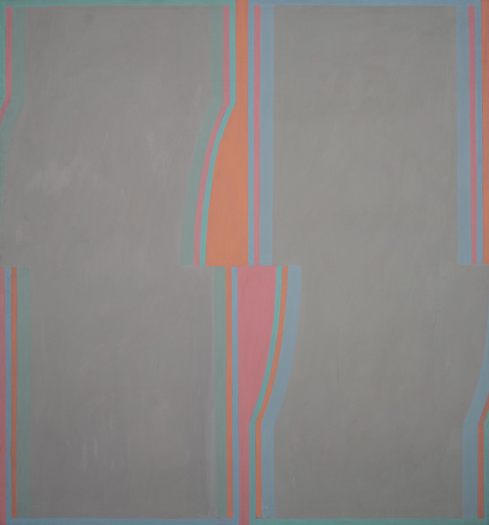 Michael Loew - Cleft #2: Lot 21 Michael Loew American (1907-1985) Cleft #2 (1974) acrylic on canvas signed verso 54 x 50 inches Provenance: from a private collection, by descent from the artist's estate