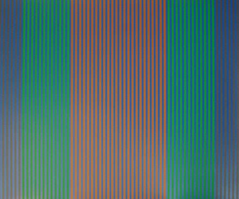 Karl Benjamin - Stripes I: Lot 26 Karl Benjamin American (1925-2012) Stripes I (1979) silkscreen on Arches paper signed, Printer's Proof 29 3/4 x 35 inches Provenance: From a New Jersey collection