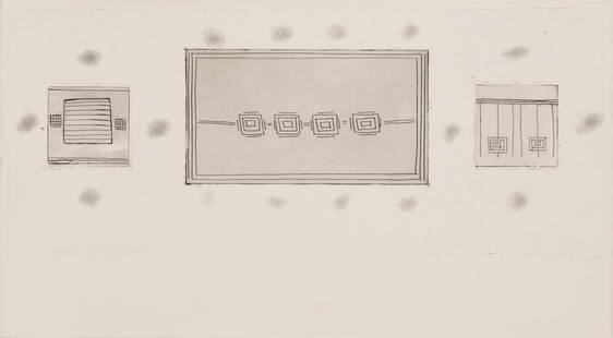 Dan Walsh - Untitled: Lot 114 Dan Walsh American (b. 1960) Untitled (1997) monoprint etching initialed 13 1/2 x 23 1/2 inches A unique impression printed by the artist with the assistance of Garner Tullis, at Yale Univer