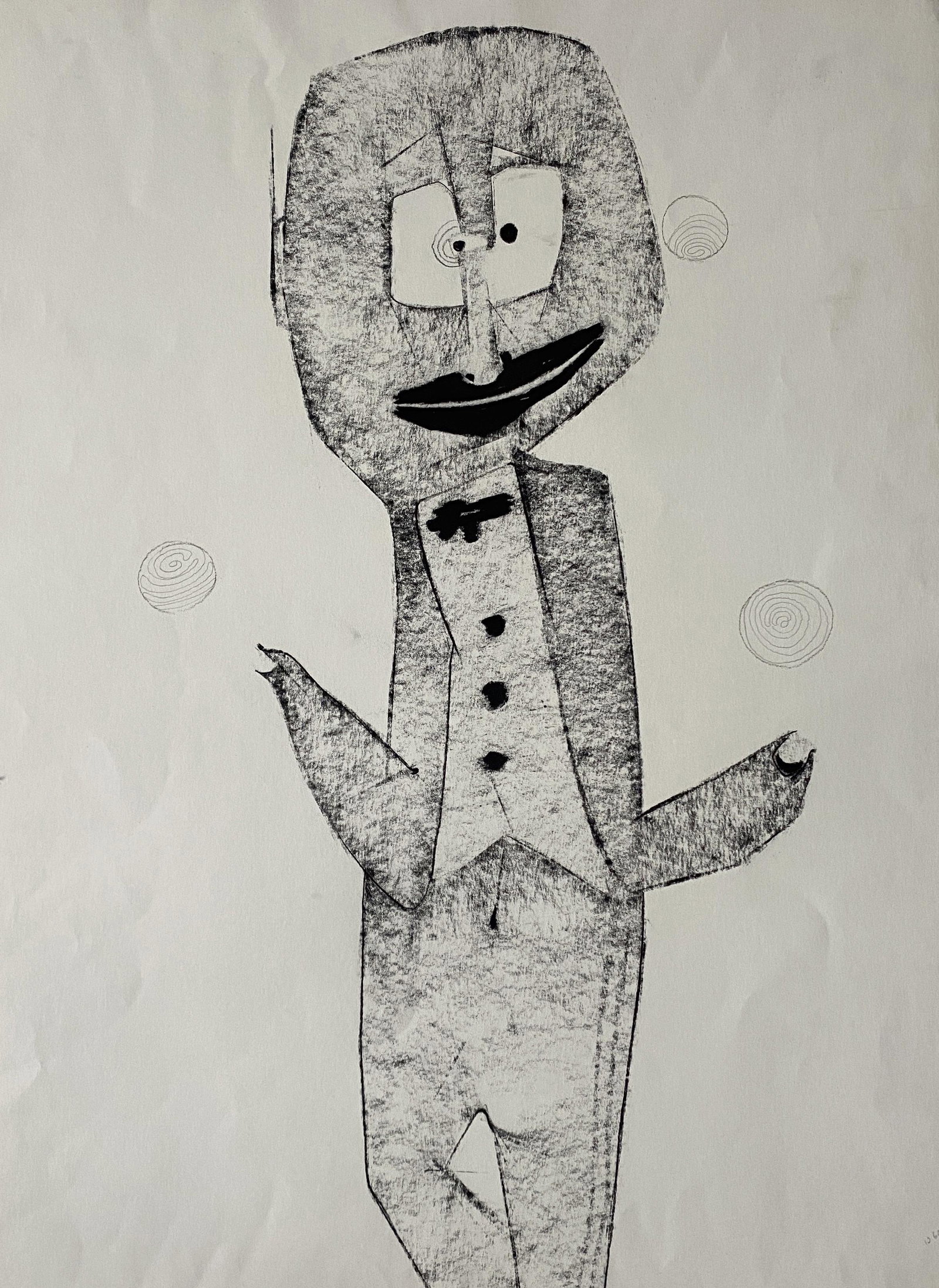 Benoît Gilsoul - Untitled (Juggler): Lot 24 Benoît Gilsoul Belgian (1914-2000) Untitled (Juggler) charcoal on paper 30 x 22 inches Provenance: From the estate of Benoît Gilsoul