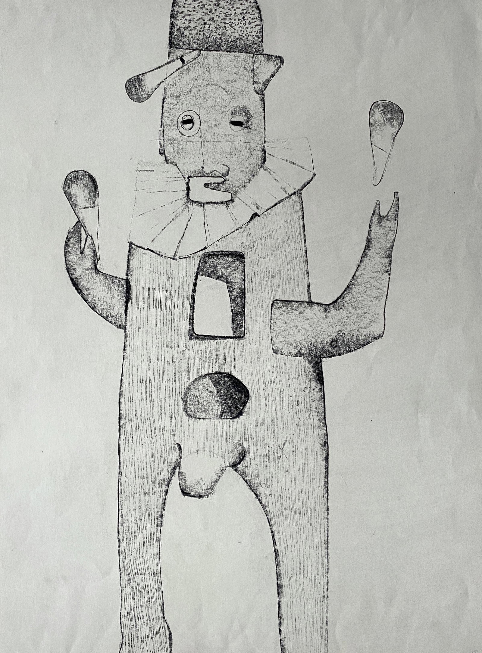 Benoît Gilsoul - Untitled (Club juggler): Lot 26 Benoît Gilsoul Belgian (1914-2000) Untitled (Club juggler) charcoal on paper 30 x 22 inches Provenance: From the estate of Benoît Gilsoul