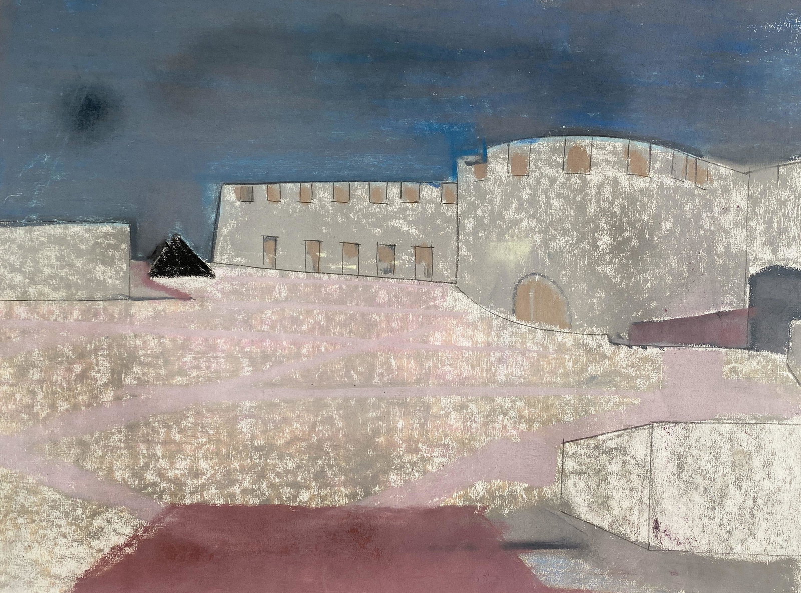 Benoît Gilsoul - Untitled (Landscape IV): Lot 76 Benoît Gilsoul Belgian (1914-2000) Untitled (Landscape IV) (1982) pastel and graphite on paper signed lower right 19 x 24 1/2 inches Provenance: From the estate of Benoît Gilsoul