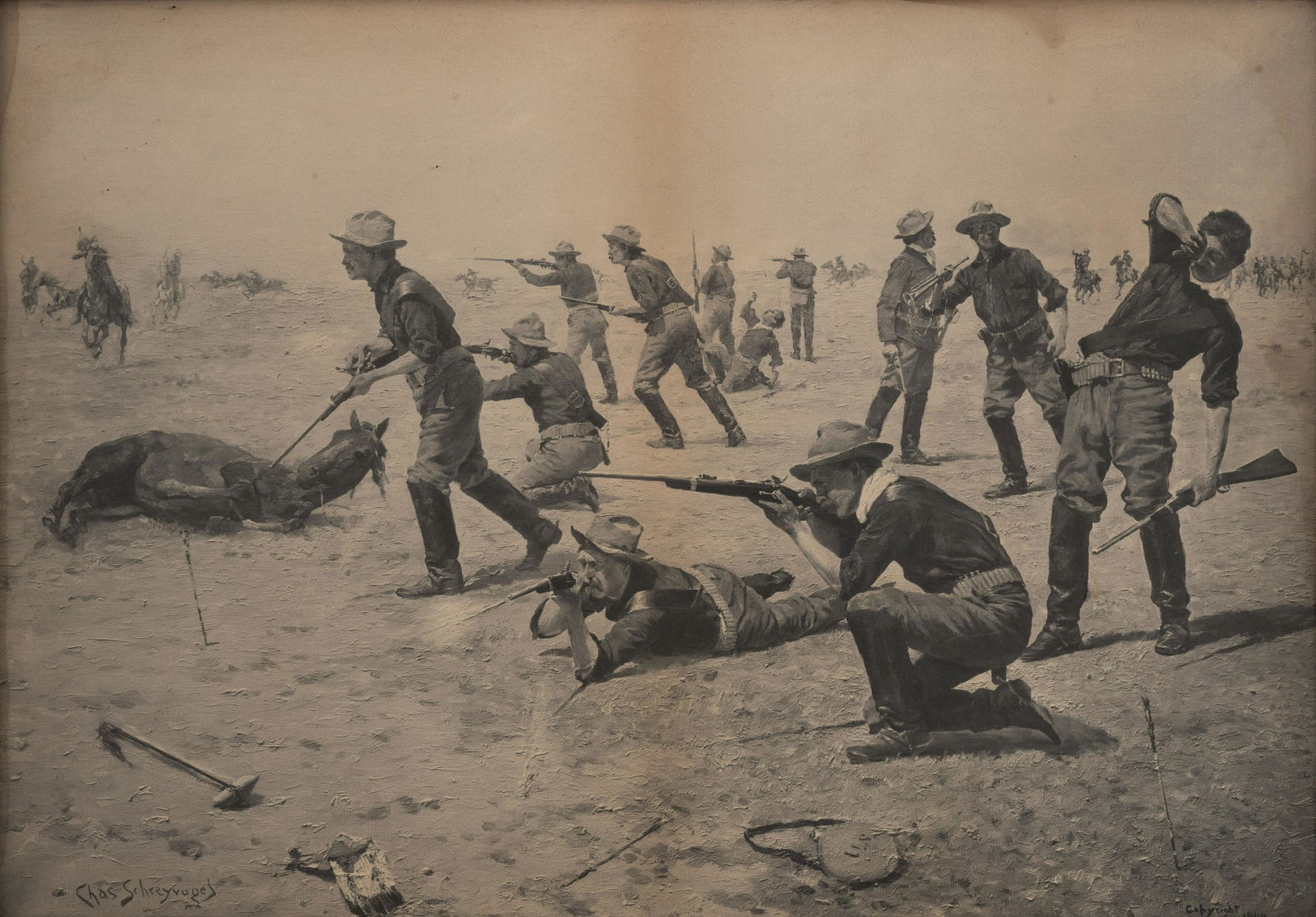 Charles Schreyvogel - The Skirmish Line (1 of 2)