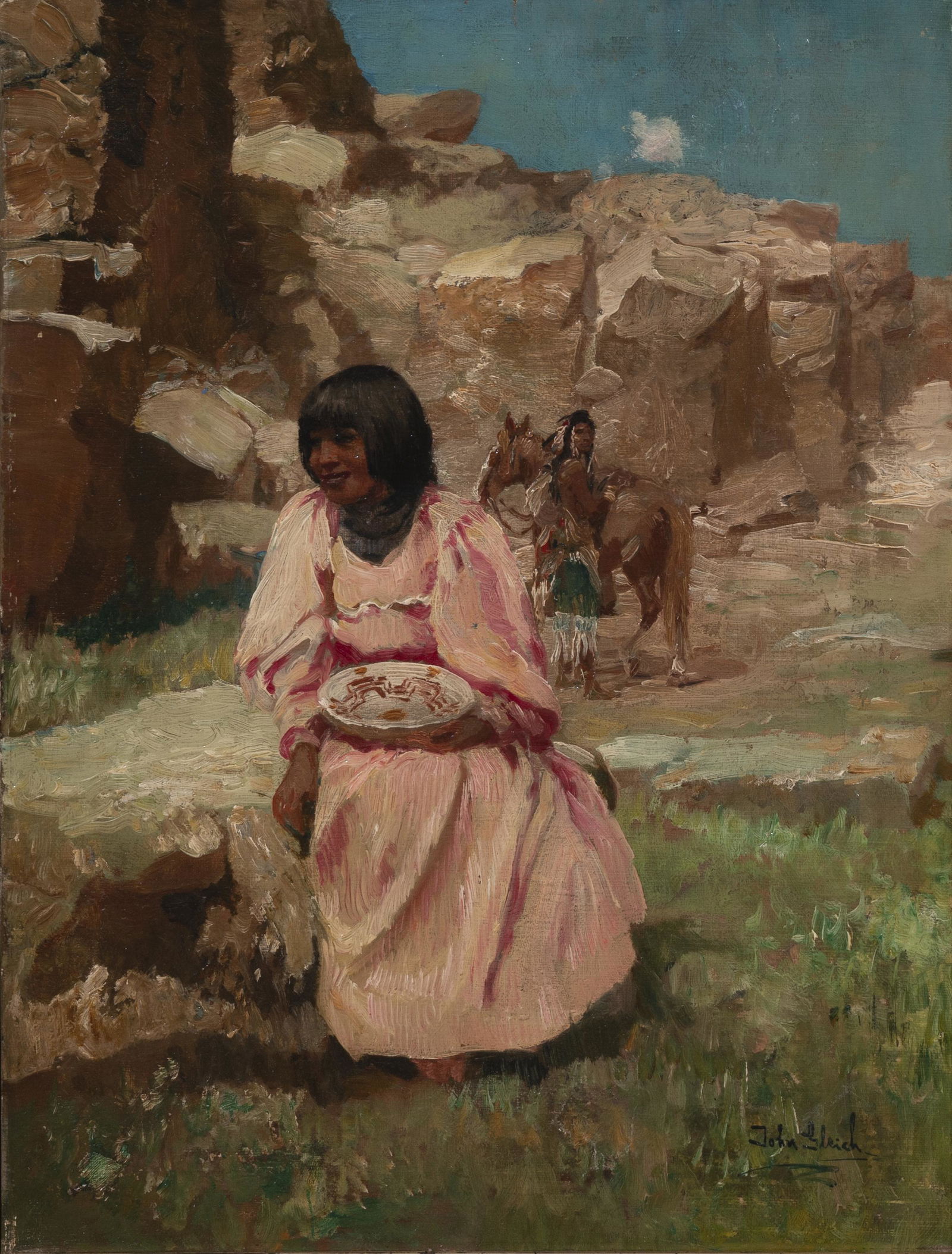 John Gleich - Native American Woman (1 of 3)
