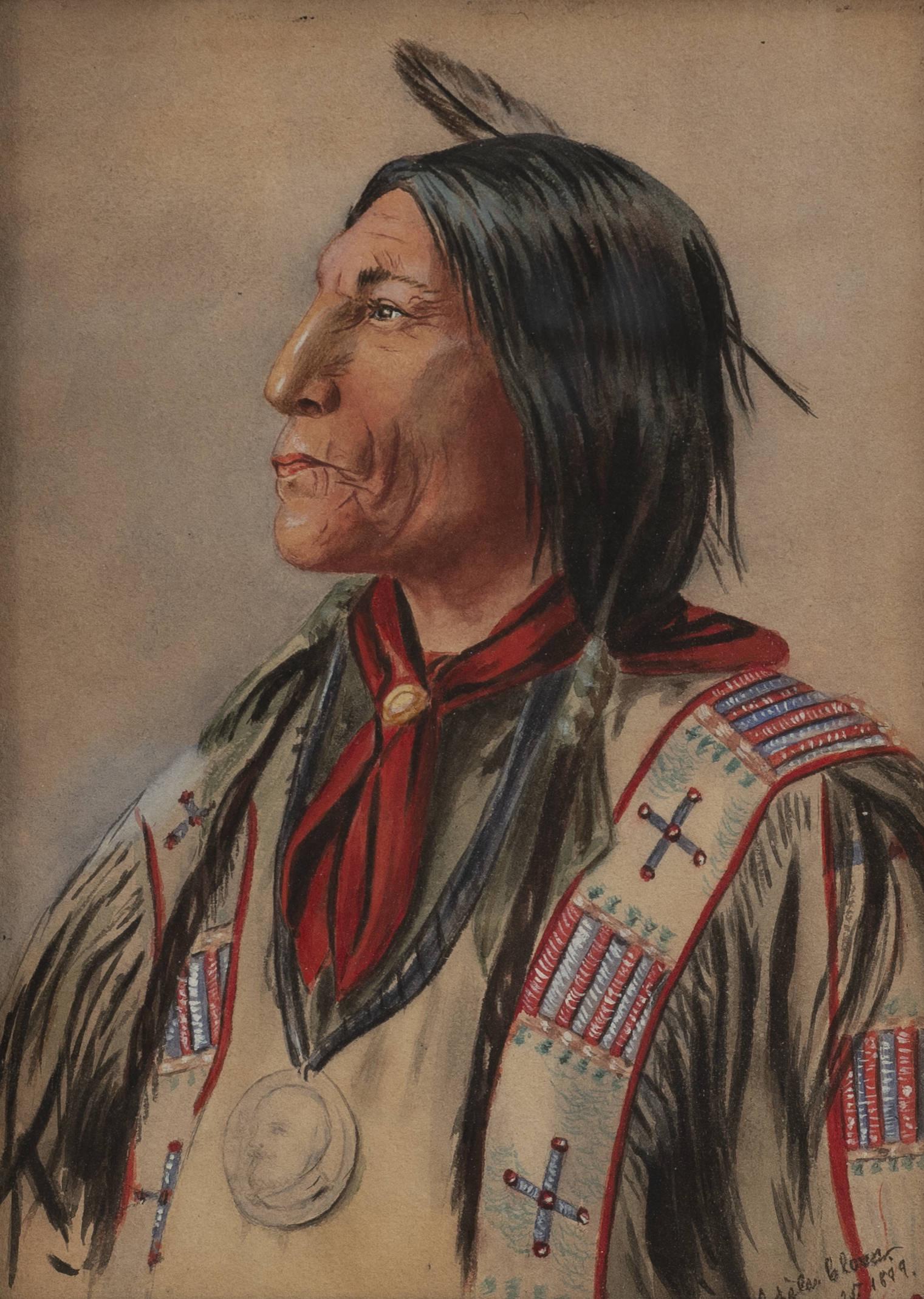 Artist Unknown - Untitled (Portrait of a Native (1 of 2)
