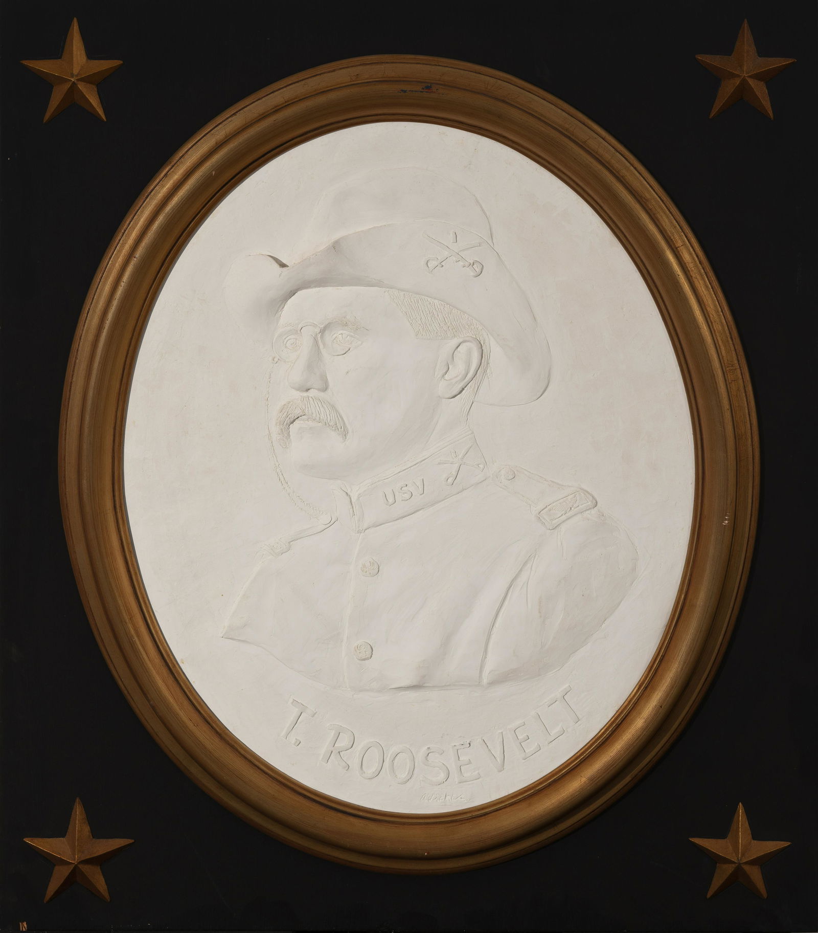 David Pryor Adickes - Theodore Roosevelt bas-relief (1 of 2)