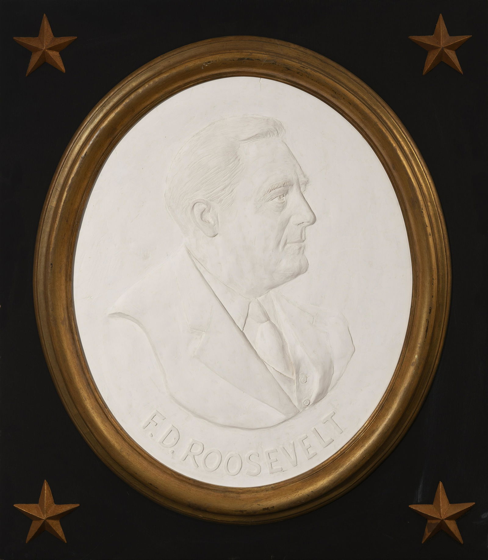 David Pryor Adickes - Franklin D. Roosevelt bas-relief (1 of 2)